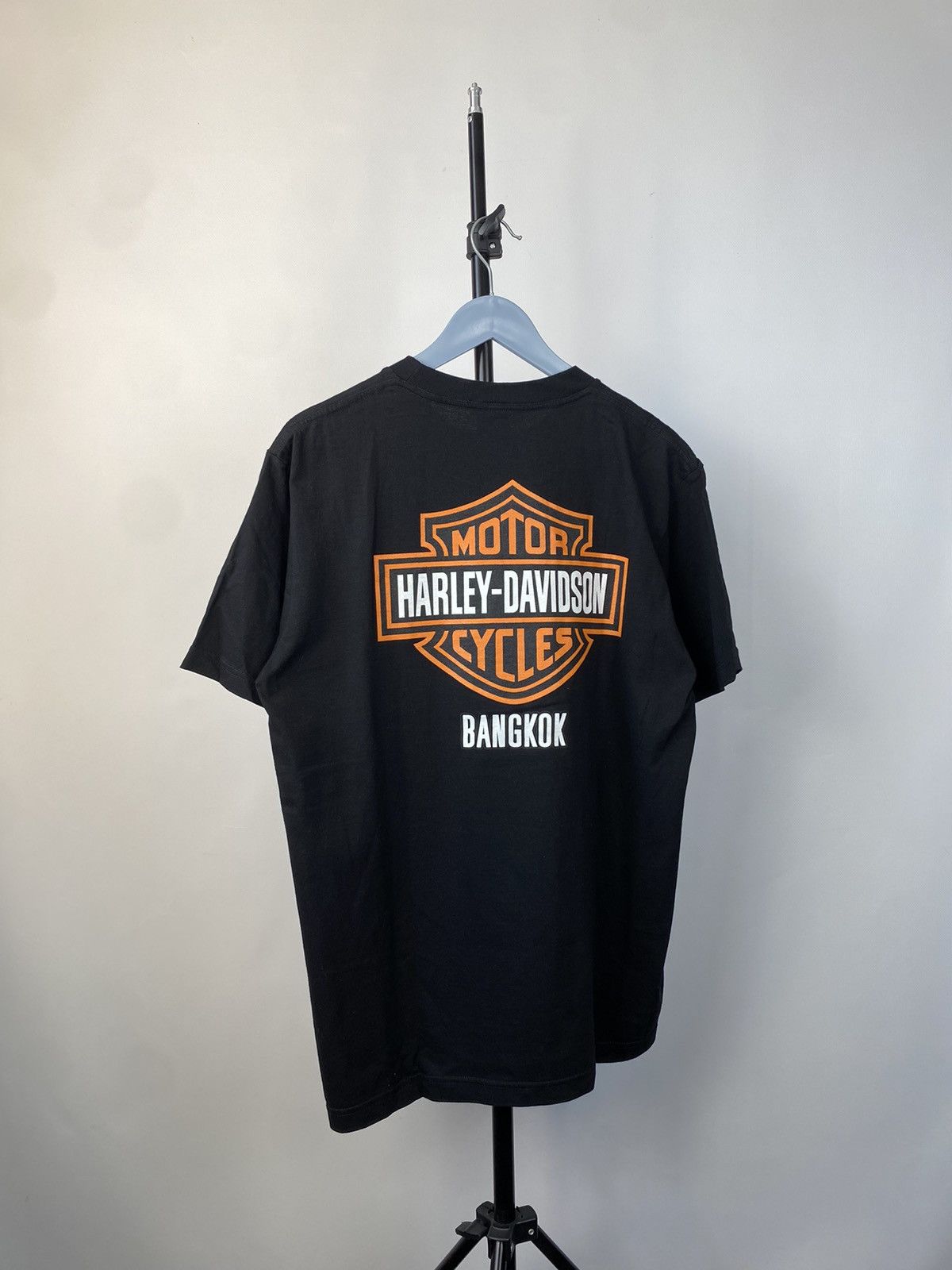 Harley Davidson × Vintage Harley Davidson Bangkok logo Black USA t-shirt Size US L / EU 52-54 / 3 - 1 Thumbnail