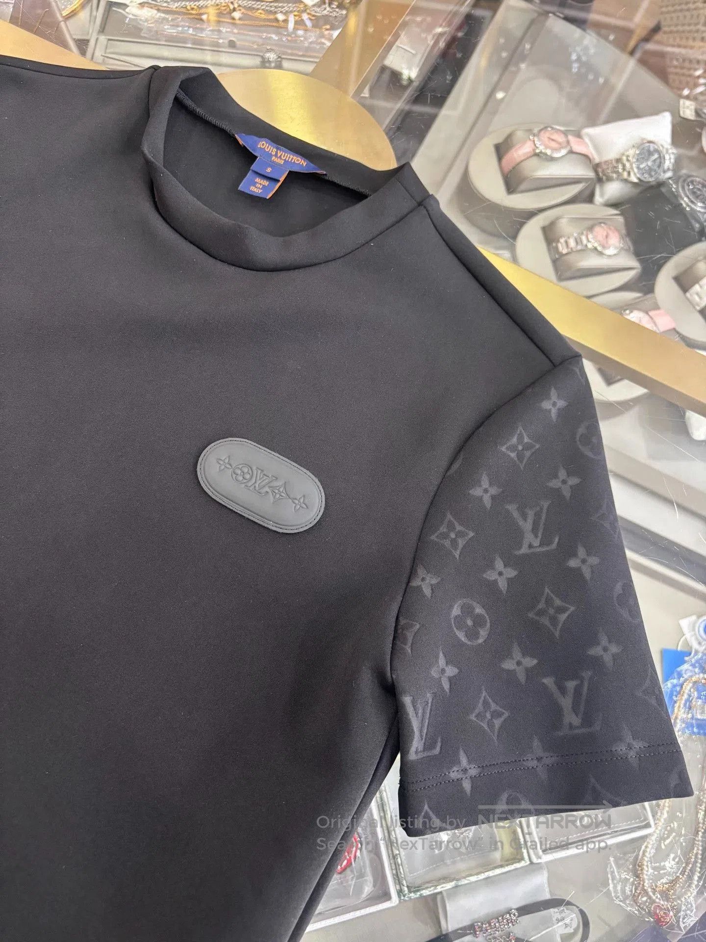 Louis Vuitton LV Black Cotton Short. Size S / US 4 / IT 40 - 4 Thumbnail