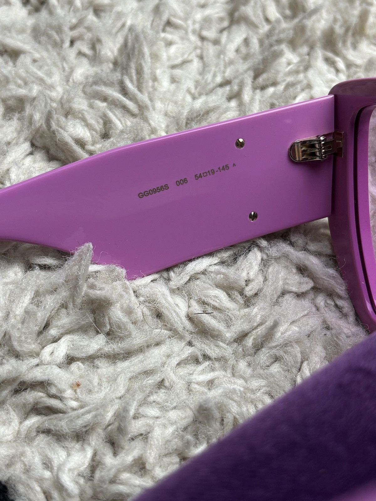 Gucci Gucci Chunky Square Frame Pink GG Sunglasses Size ONE SIZE - 6 Thumbnail