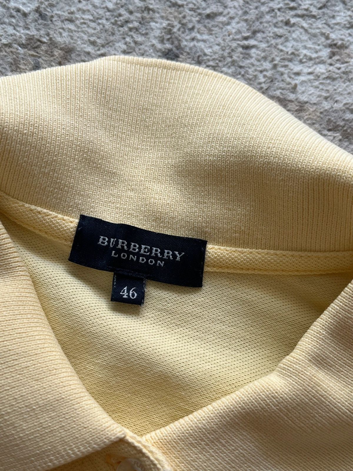 Burberry Burberry’s Polo Shirt Sz 46 / XS Yellow Embroidered Logo Size XS / US 0-2 / IT 36-38 - 5 Thumbnail