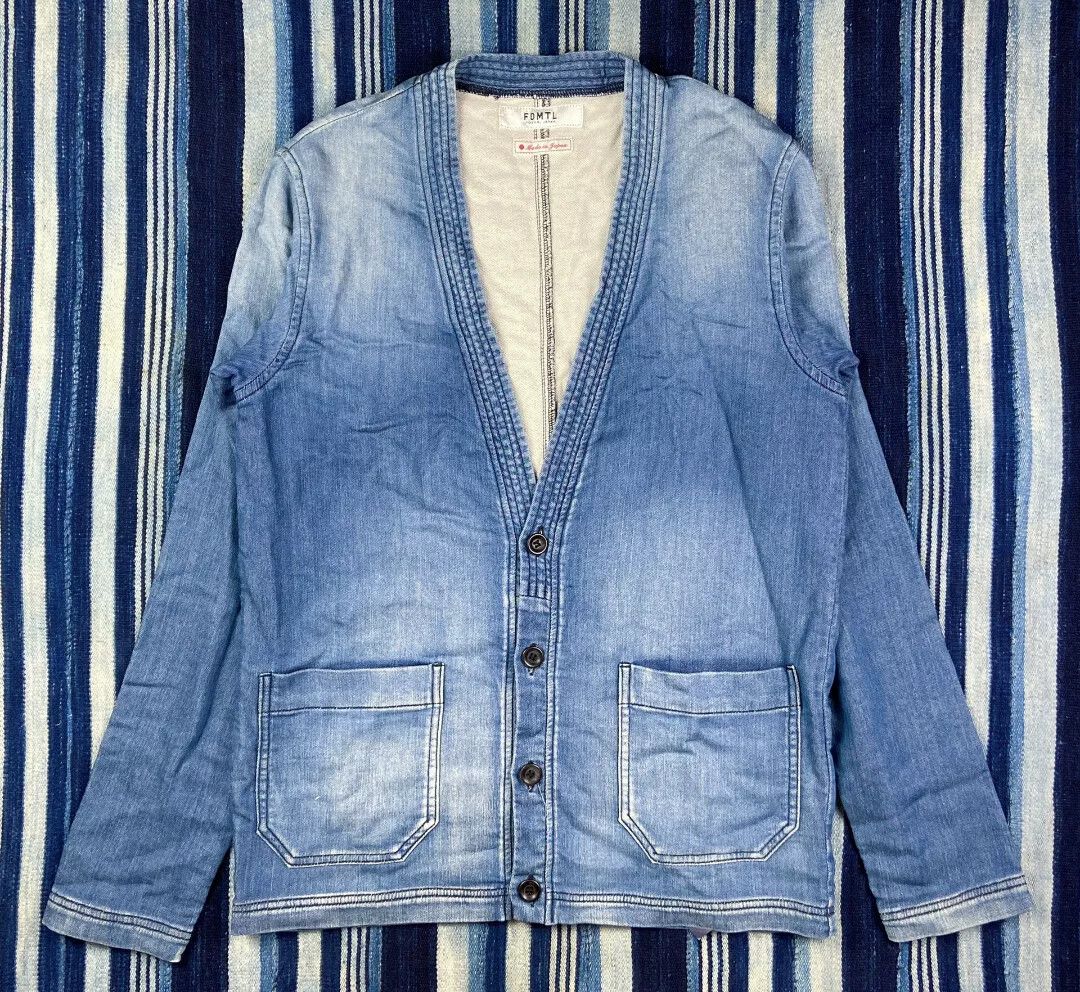 FDMTL FDMTL Indigo Dyed Washed Robe Jacket Size US M / EU 48-50 / 2 - 1 Thumbnail