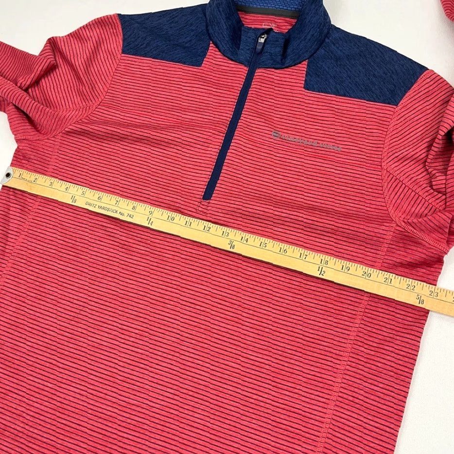 Vineyard Vines Vineyard Vines Performance Pullover Mens L Red 1/4 Quarter Zip Active Golf Jacket Size US L / EU 52-54 / 3 - 6 Thumbnail