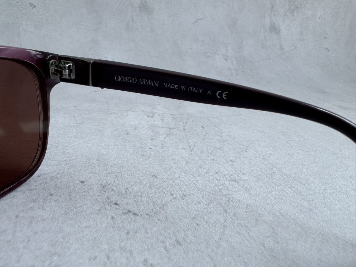 Giorgio Armani Giorgio Armani Glasses Purple Frame Brown Lens Vintage Size ONE SIZE - 10 Thumbnail