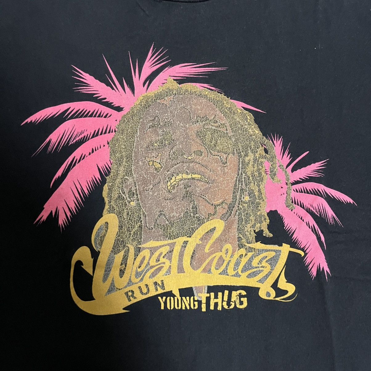 Rap Tees × Young Thug Young Thug West Coast Tour YSL Record Tshirt Size US L / EU 52-54 / 3 - 3 Thumbnail