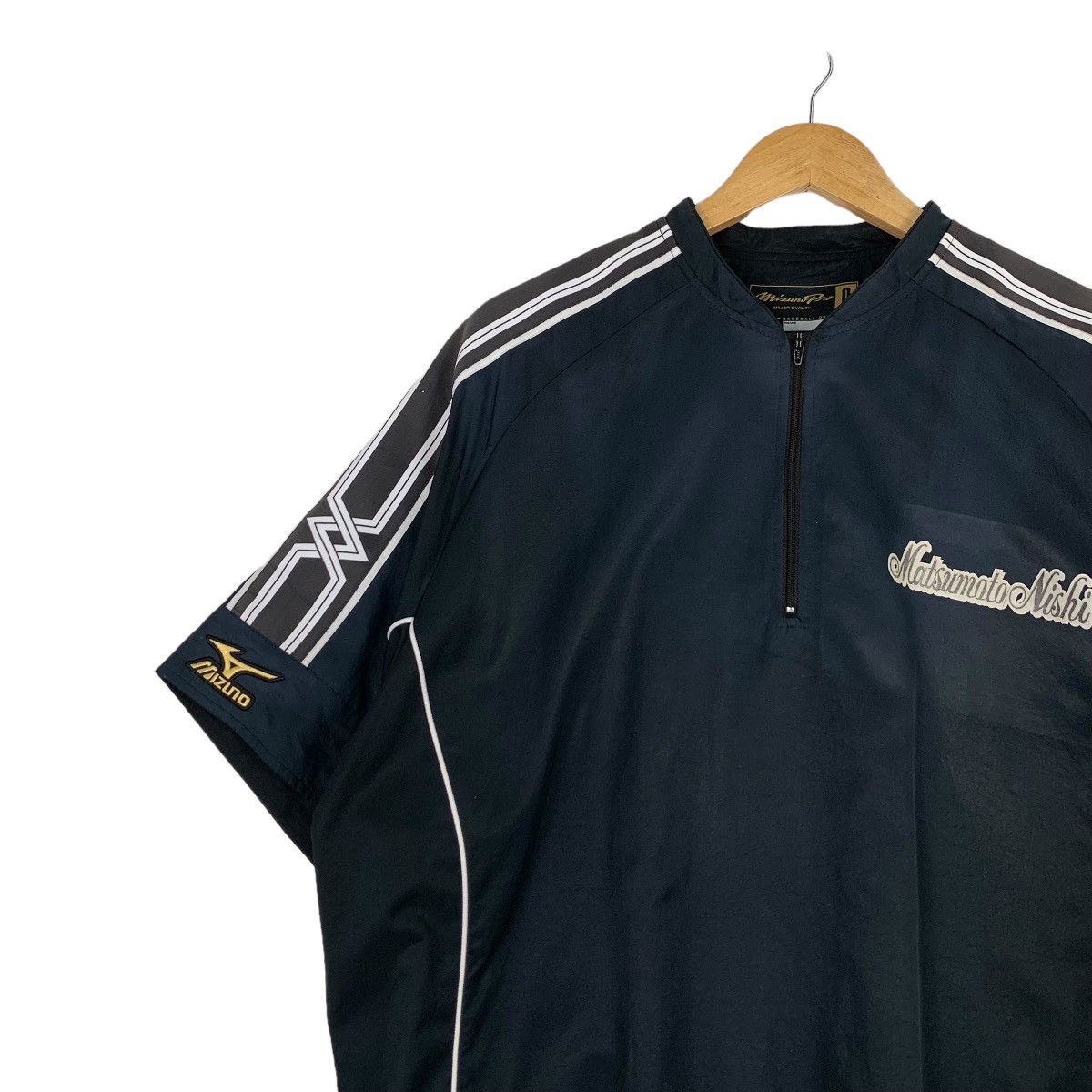 Mizuno MIZUNO Baseball Short Sleeve Black Jersey #1152-C53 Size US L / EU 52-54 / 3 - 6 Thumbnail