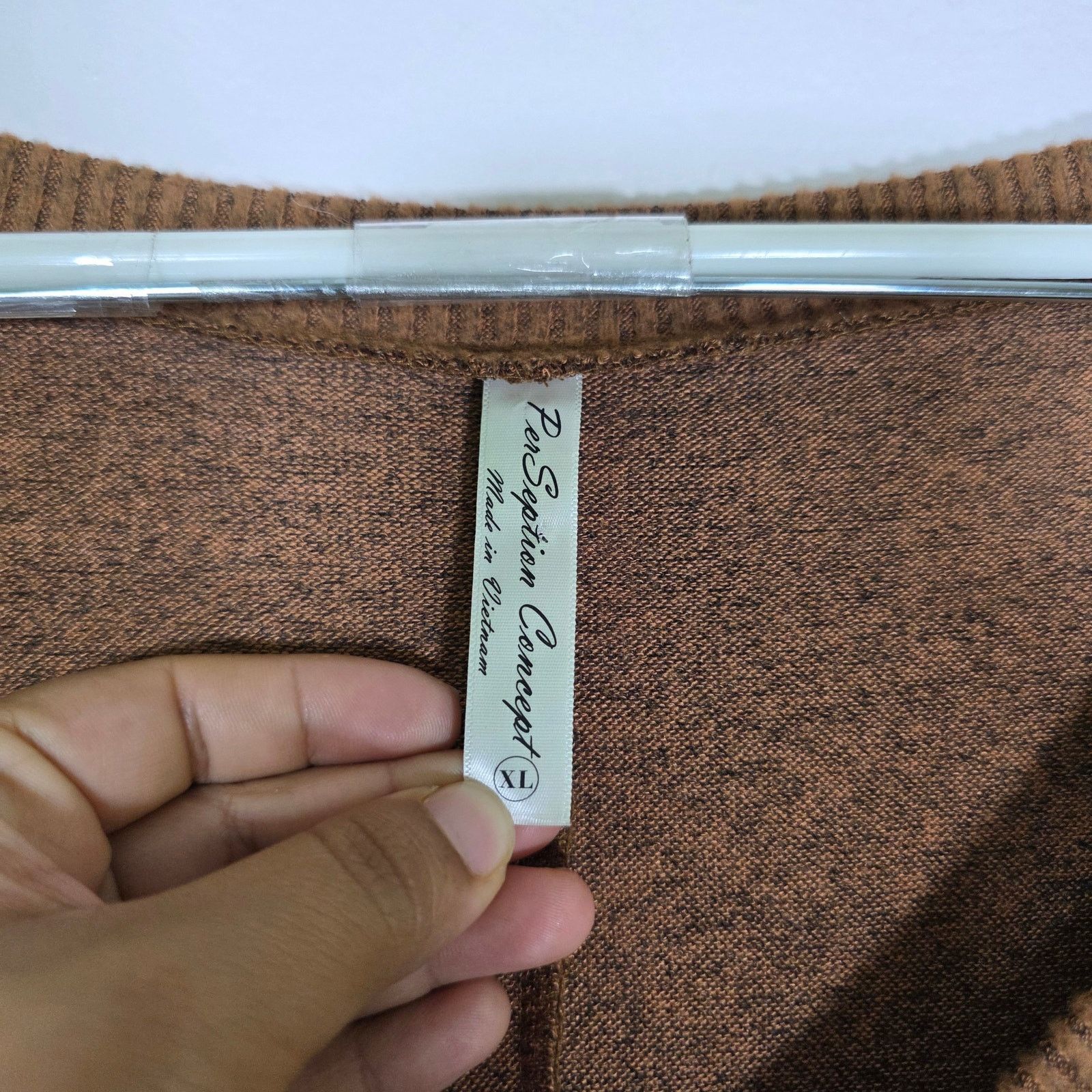 Other Per Seption Concept Women’s XL Brown Lace Up Sleeve Sweater Size XL / US 12-14 / IT 48-50 - 4 Thumbnail
