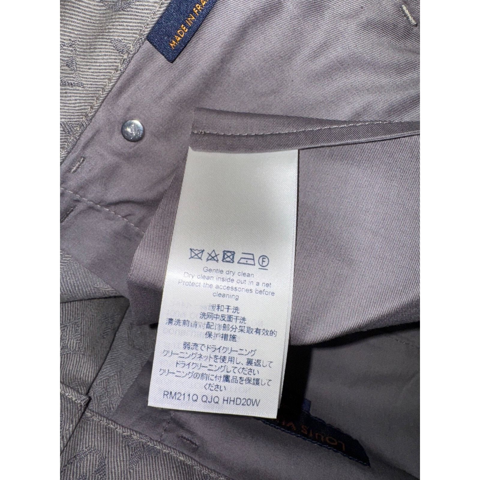 Louis Vuitton Louis Vuitton DL0 Monogram Slim Jeans All Over Logo Grey Size US 34 / EU 50 - 13 Thumbnail