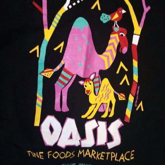 Fruit Of The Loom Vintage 80s Oasis Fine Foods Marketplace T-Shirt Size US M / EU 48-50 / 2 - 1 Thumbnail