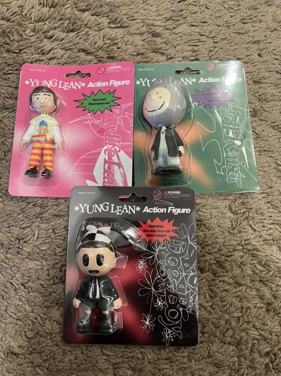 Drain Gang × Sad Boys Yung Lean Action Figures Set of 3 Size ONE SIZE - 1 Preview