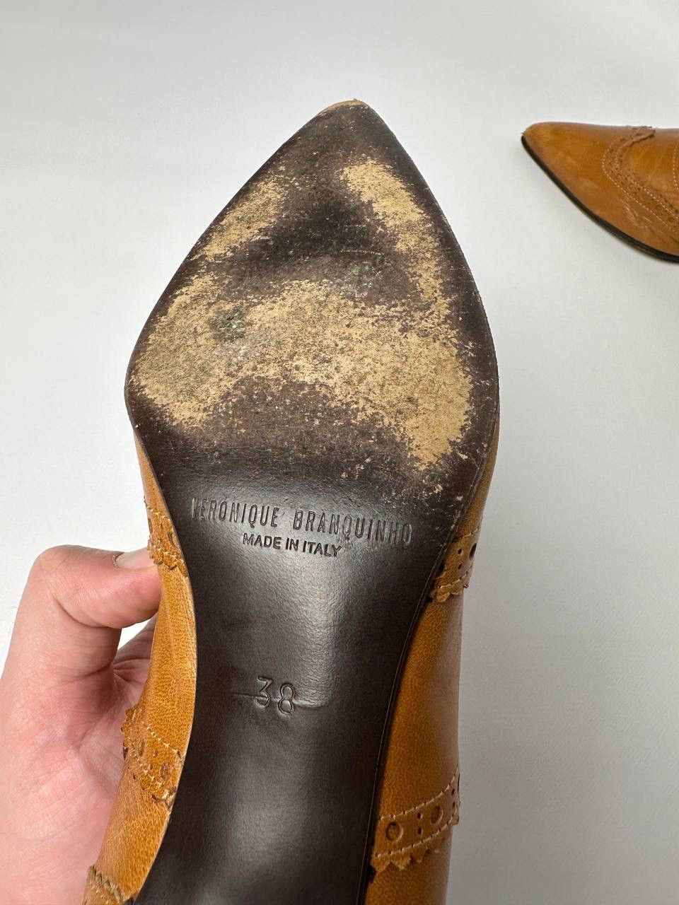 Veronique Branquinho Veronique Branquinho Brown Leather Ankle Boot Size US 8 / IT 38 - 15 Thumbnail