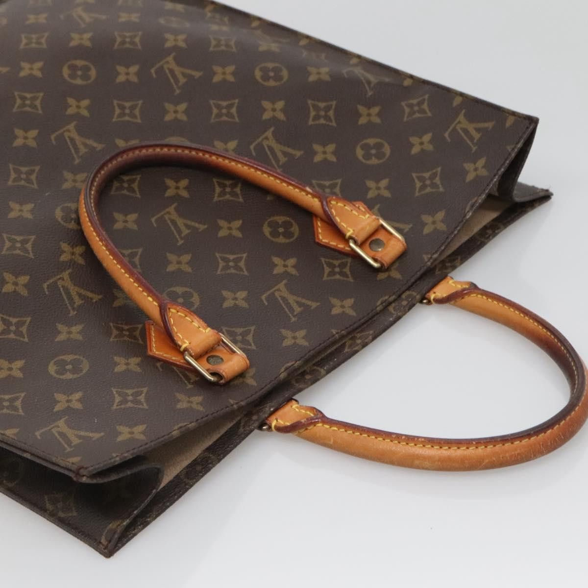 Louis Vuitton LOUIS VUITTON Monogram Sac Plat Hand Bag M51140 Size ONE SIZE - 6 Thumbnail