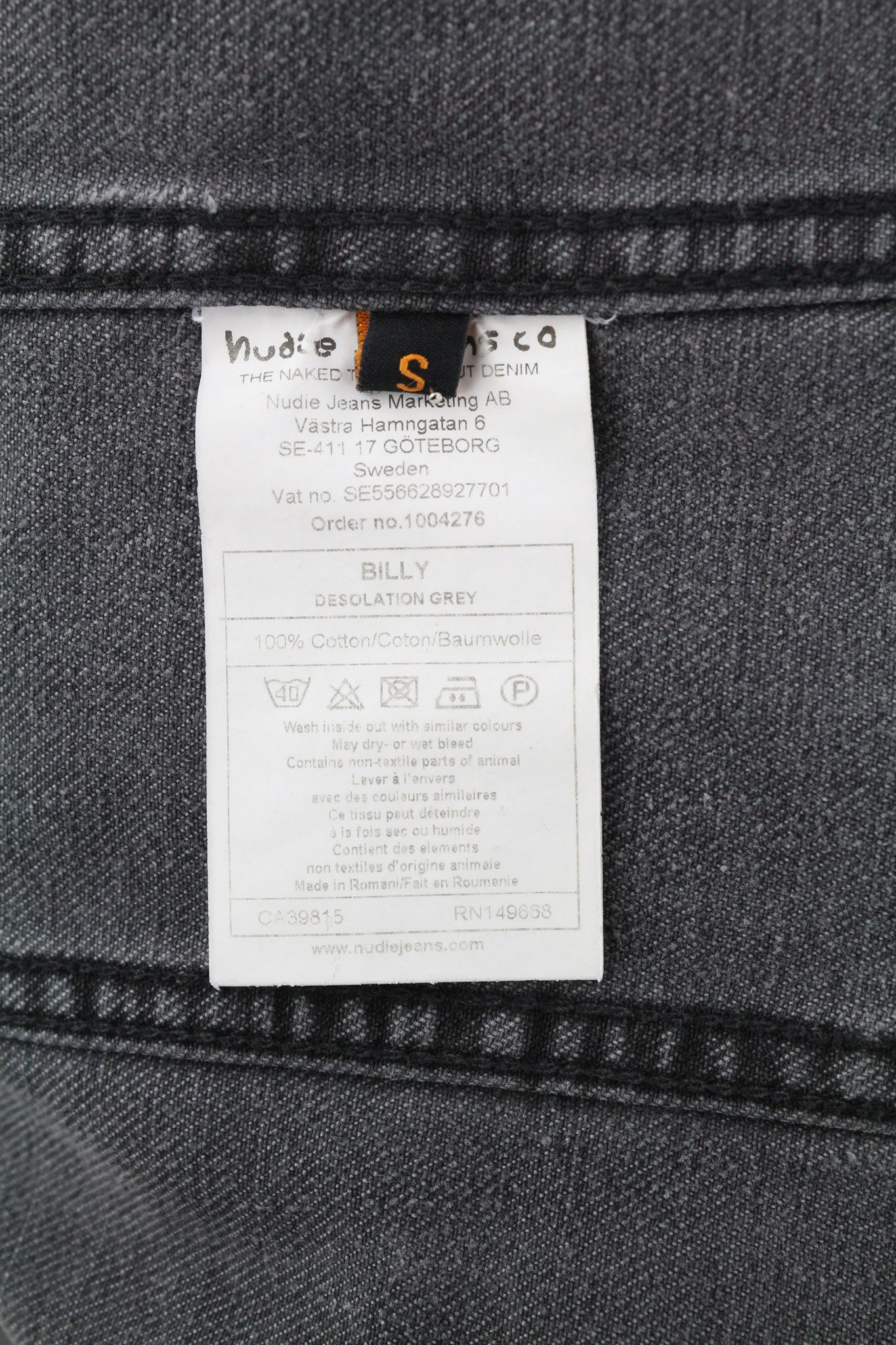Nudie Jeans BILLY S Desolation Grey Polo Casual Mid Jacket 82464 Size US S / EU 44-46 / 1 - 7 Thumbnail