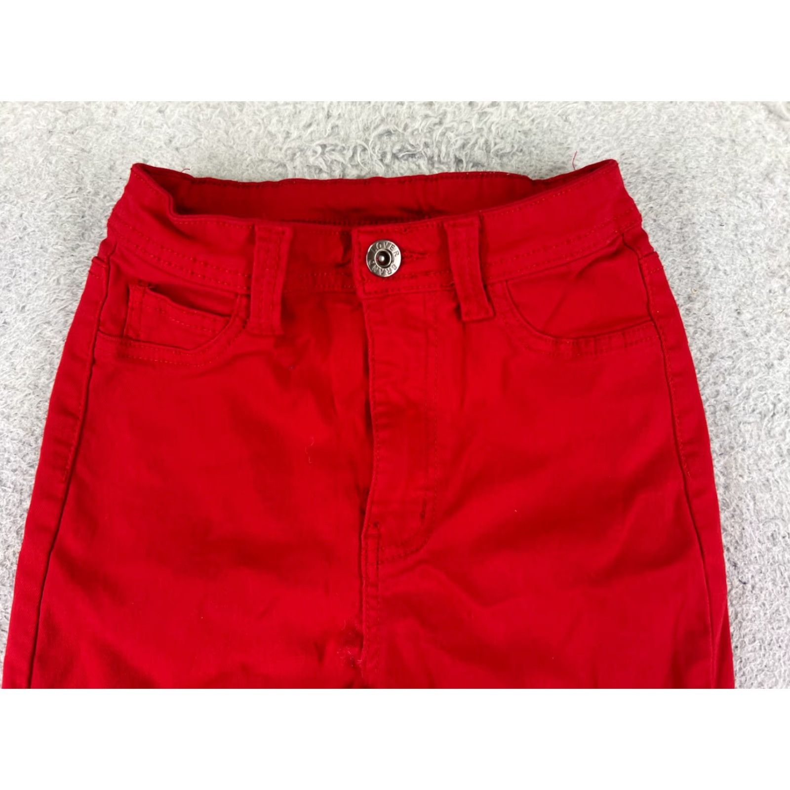 Vintage Lover Brand Jeans Womens Small Red Skinny Cotton Blend Stretch Mid Rise 20x28 5-Pocket Design Size 28" / US 6 / IT 42 - 4 Thumbnail