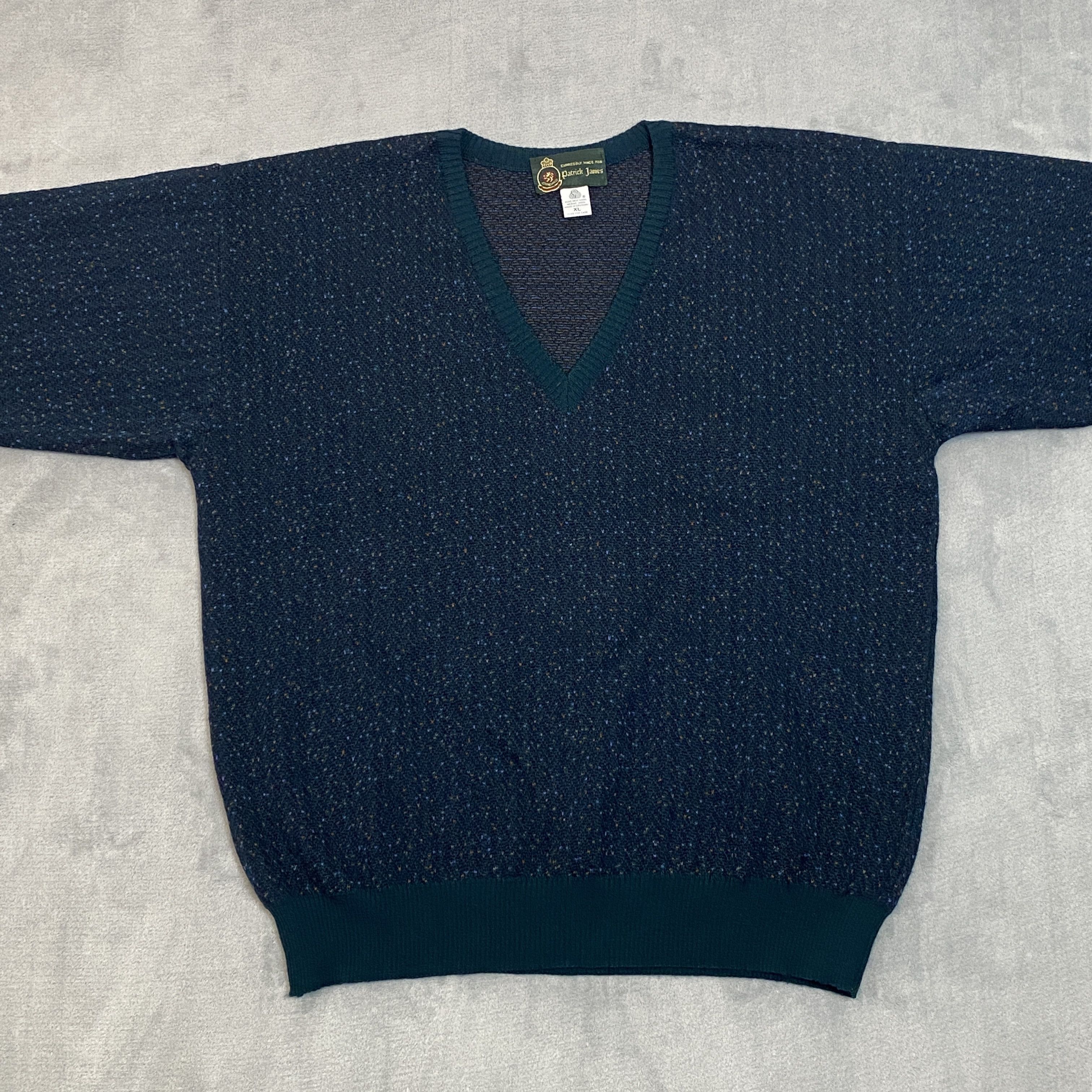 Vintage Patrick James Pure New Merino Wool Men XL Myrtle Knit V-Neck Size US XL / EU 56 / 4 - 1 Thumbnail