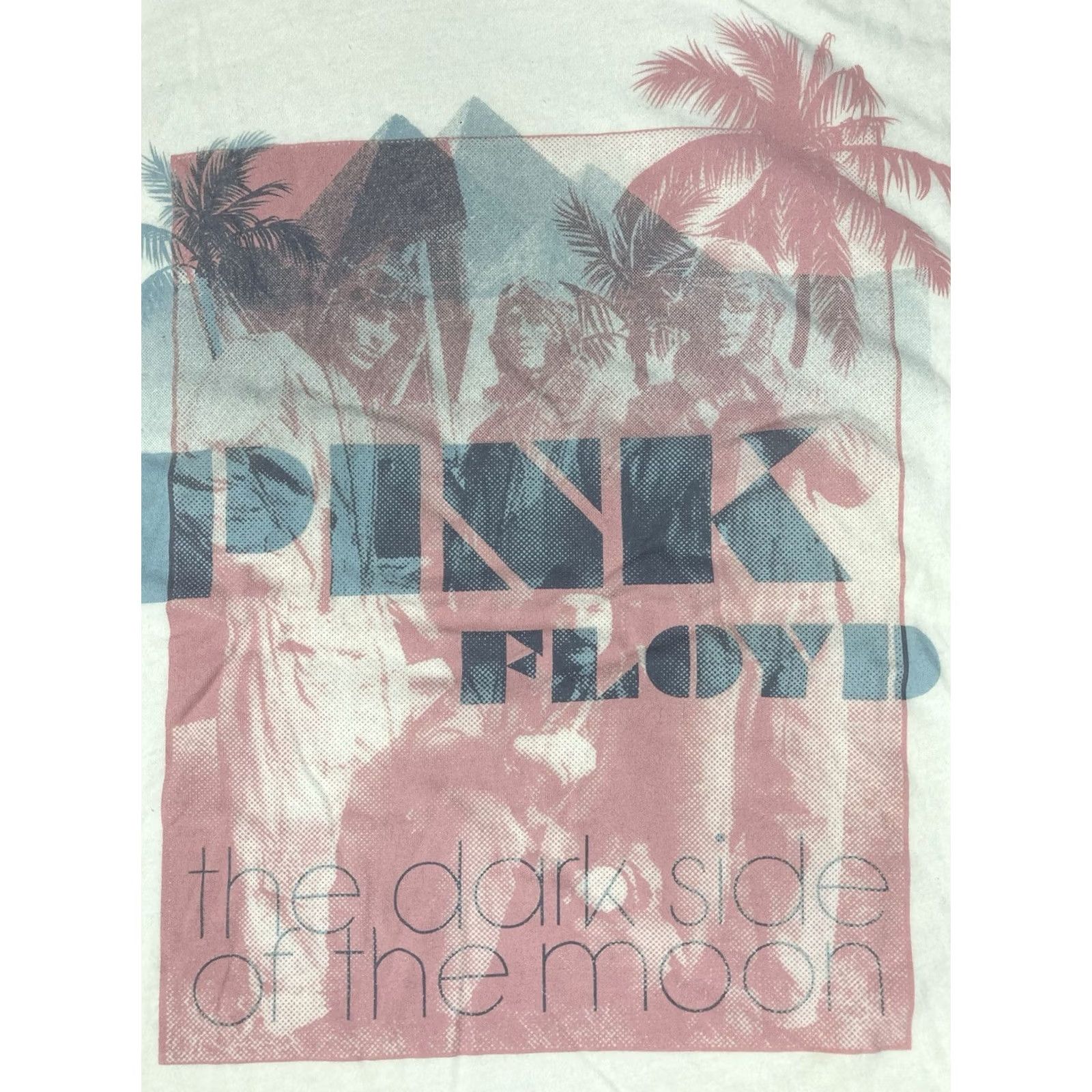 Vintage VINTAGE? Pink Floyd Dark Side Of The Moon Graphic T-shirt Women XL White Music Size XL / US 12-14 / IT 48-50 - 2 Thumbnail