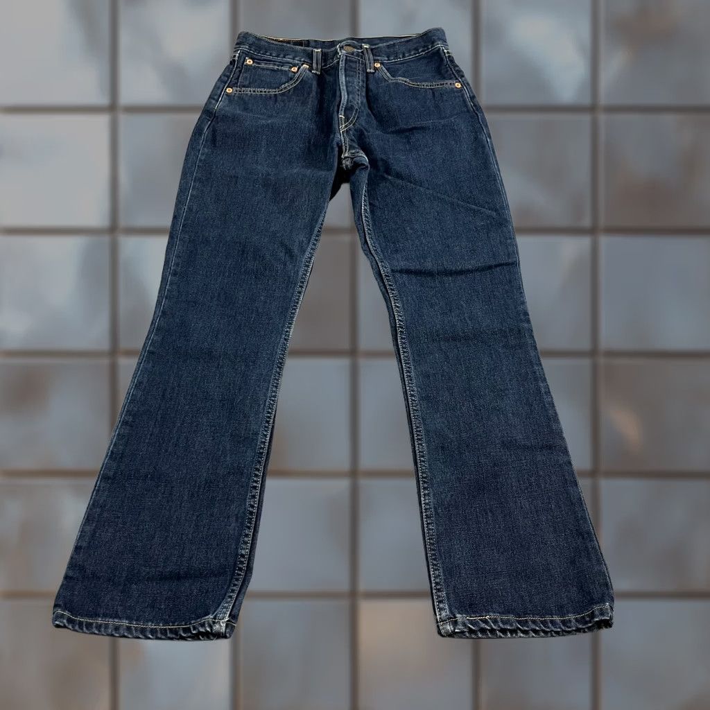 Levi's VINTAGE Levi's Jeans Regular Bootcut 27 28 UK 8 Dark Blue Indigo Raw Neppy Denim Jeans Womens Levi's 535 Size 30" / US 8 / IT 44 - 1 Thumbnail