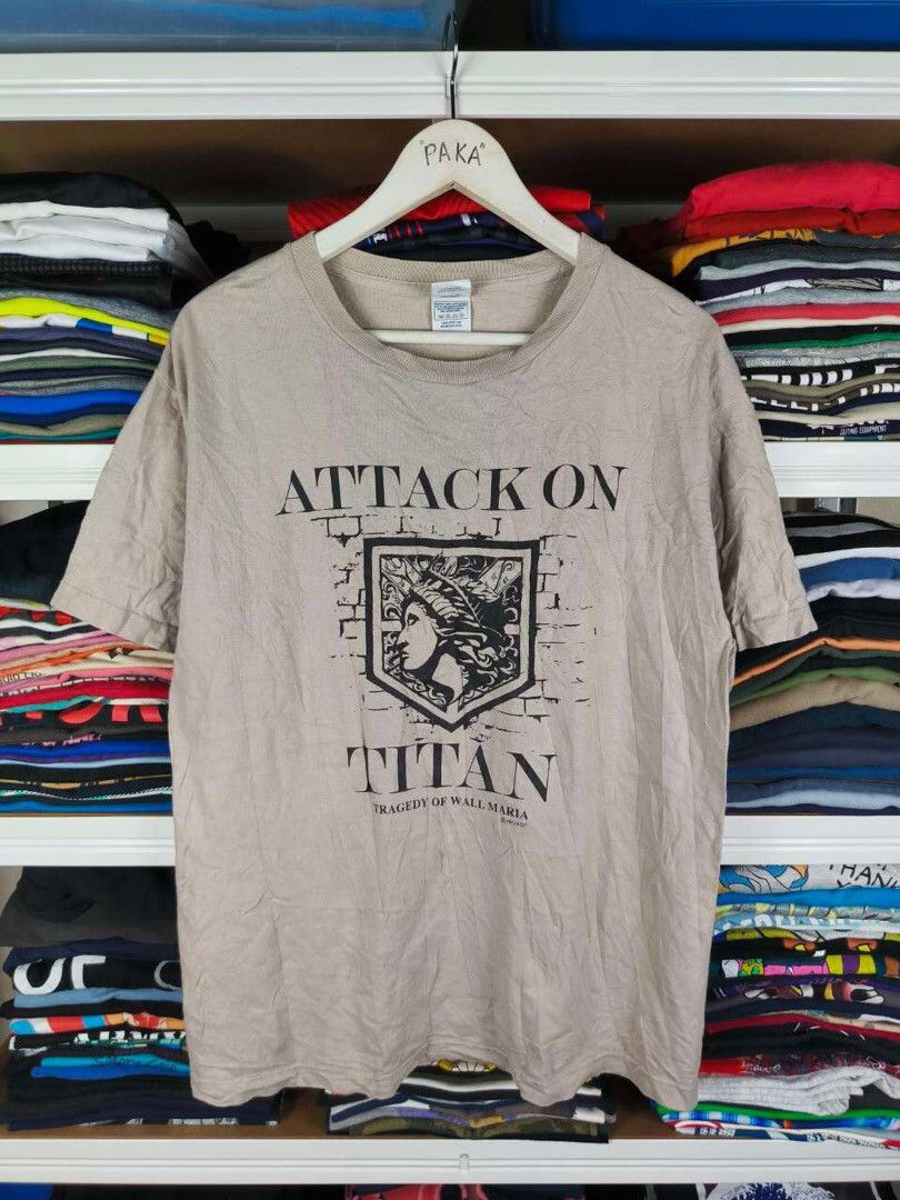 Anime × Cartoon Network × Vintage Attack on Titan Size US L / EU 52-54 / 3 - 1 Thumbnail