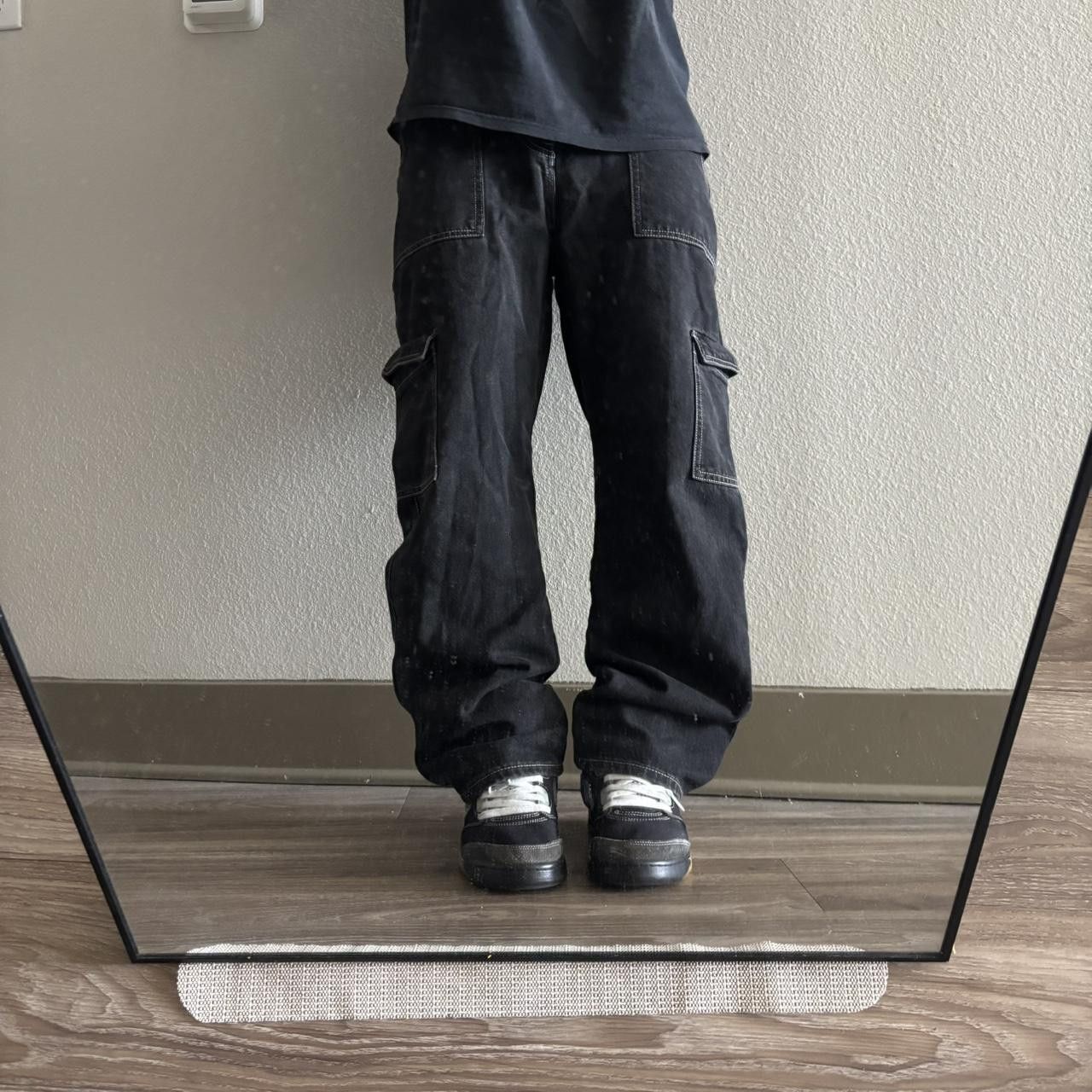 Japanese Brand Crazy Vintage Y2K/2000s Grunge Black Skater Cargo Pants! 30x29 Size US 30 / EU 46 - 1 Thumbnail