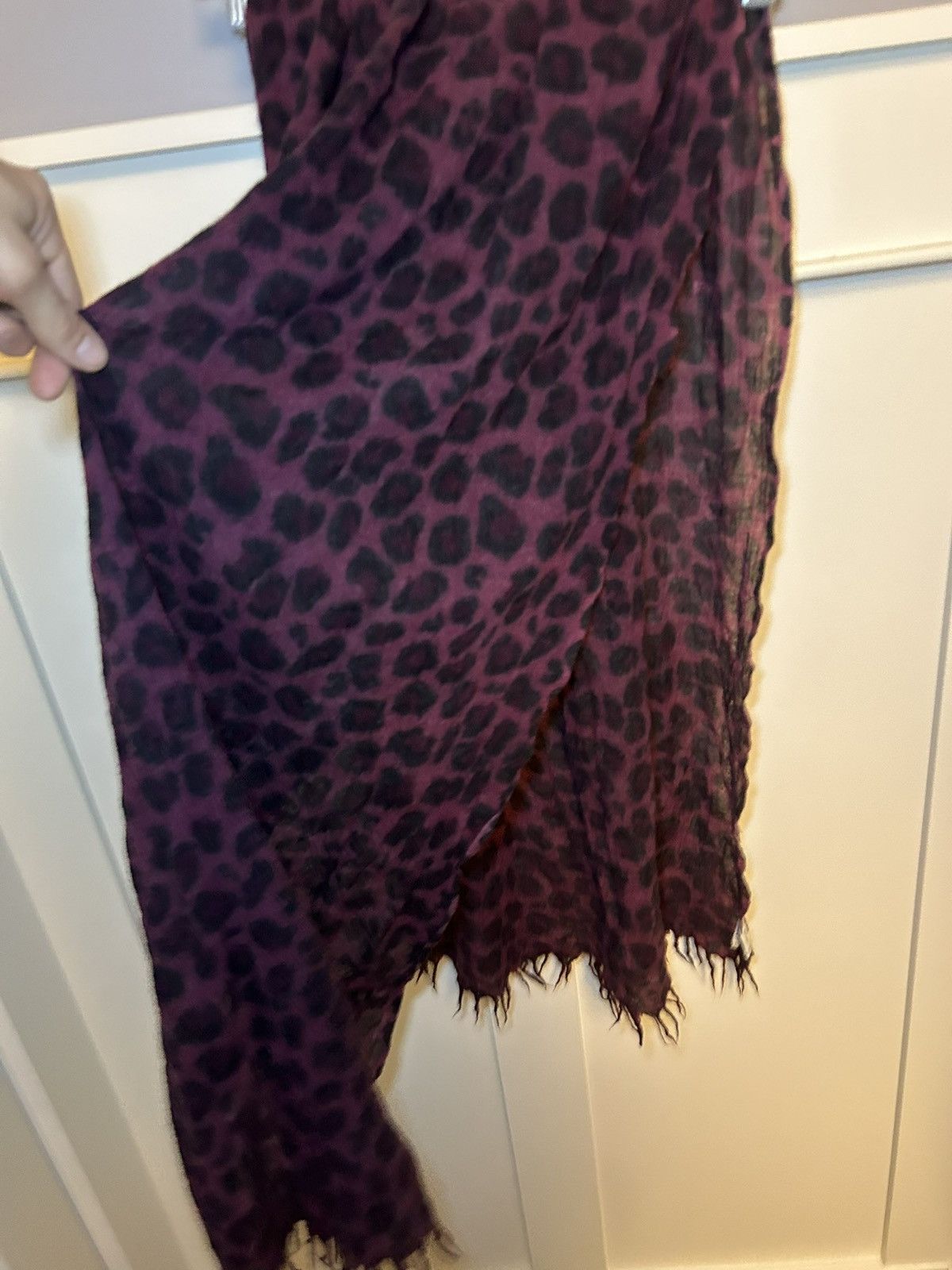 Vintage Vintage Wilfred 100% wool red leopard / cheetah scarf Size ONE SIZE - 10 Thumbnail