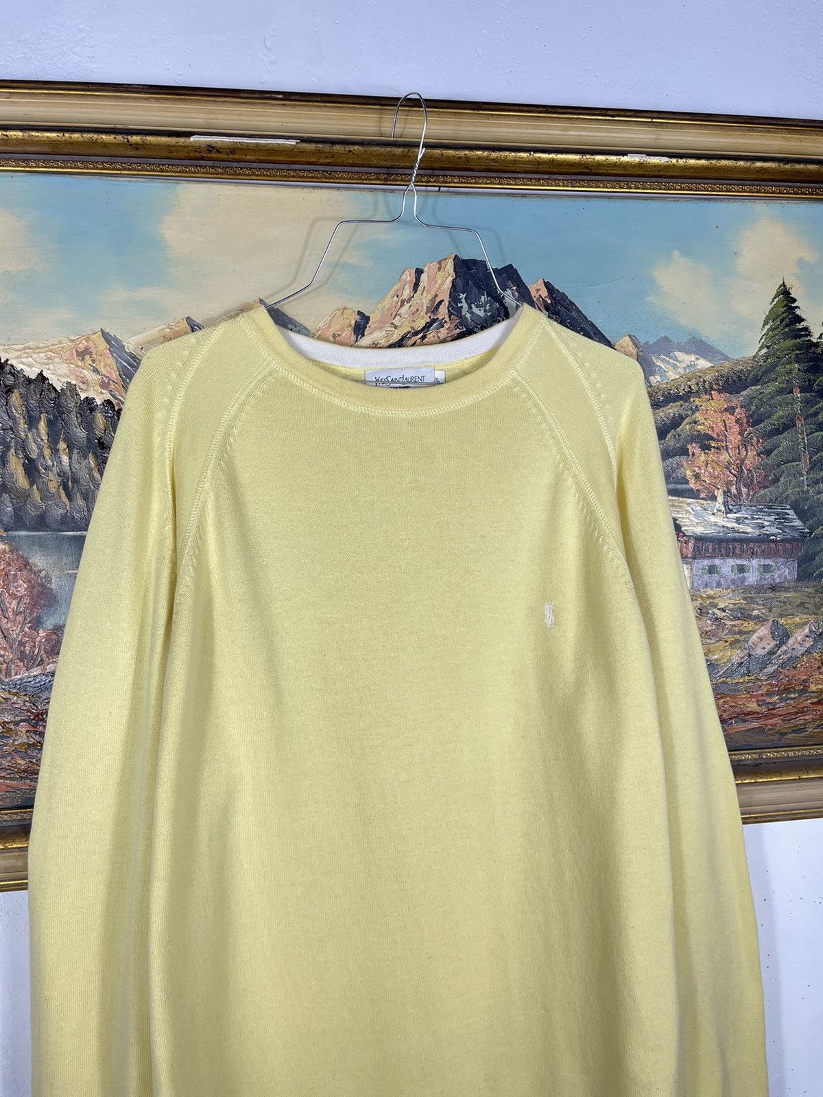 Vintage × Yves Saint Laurent Vintage y2k 00s YSL Yves Saint Laurent Zip Sweater Old Money Size US XL / EU 56 / 4 - 4 Thumbnail