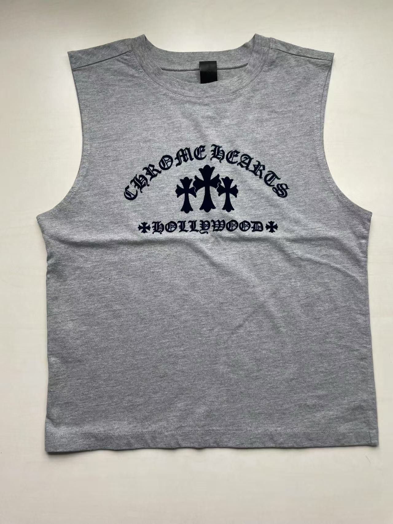 Chrome Hearts Chrome Hearts Triple Cross Hollywood Women Grey Tank Top Size XS / US 0-2 / IT 36-38 - 3 Thumbnail