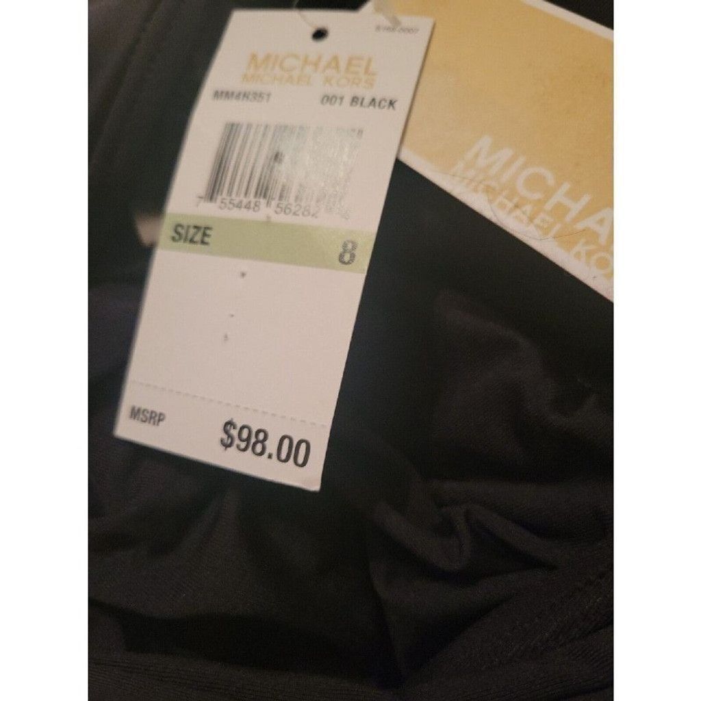Michael Kors MICHAEL Kors Urban Gypsy High Neck Shirred One-Piece Black 8 Size ONE SIZE - 3 Thumbnail