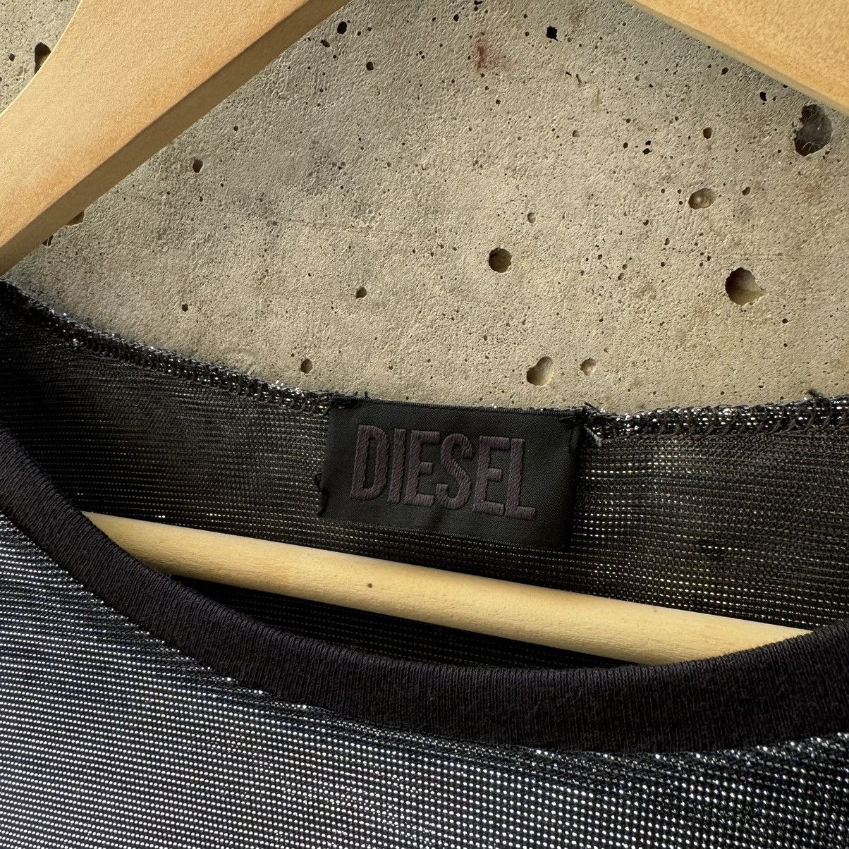 Diesel Diesel Metallic Sheer Mesh T-Shirt Size M / US 6-8 / IT 42-44 - 4 Thumbnail