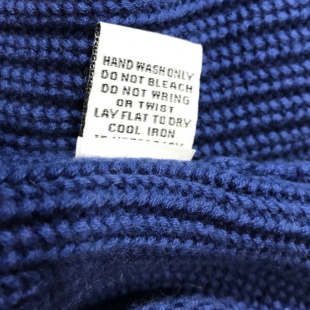 Habitat Habitat Blue High Neck Long Sleeve Pullover Sweater L Size L / US 10 / IT 46 - 5 Thumbnail
