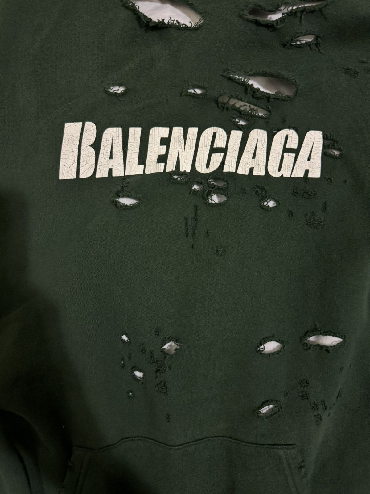 Balenciaga Balenciaga Destroyed hoodie Size US XS / EU 42 / 0 - 2 Thumbnail