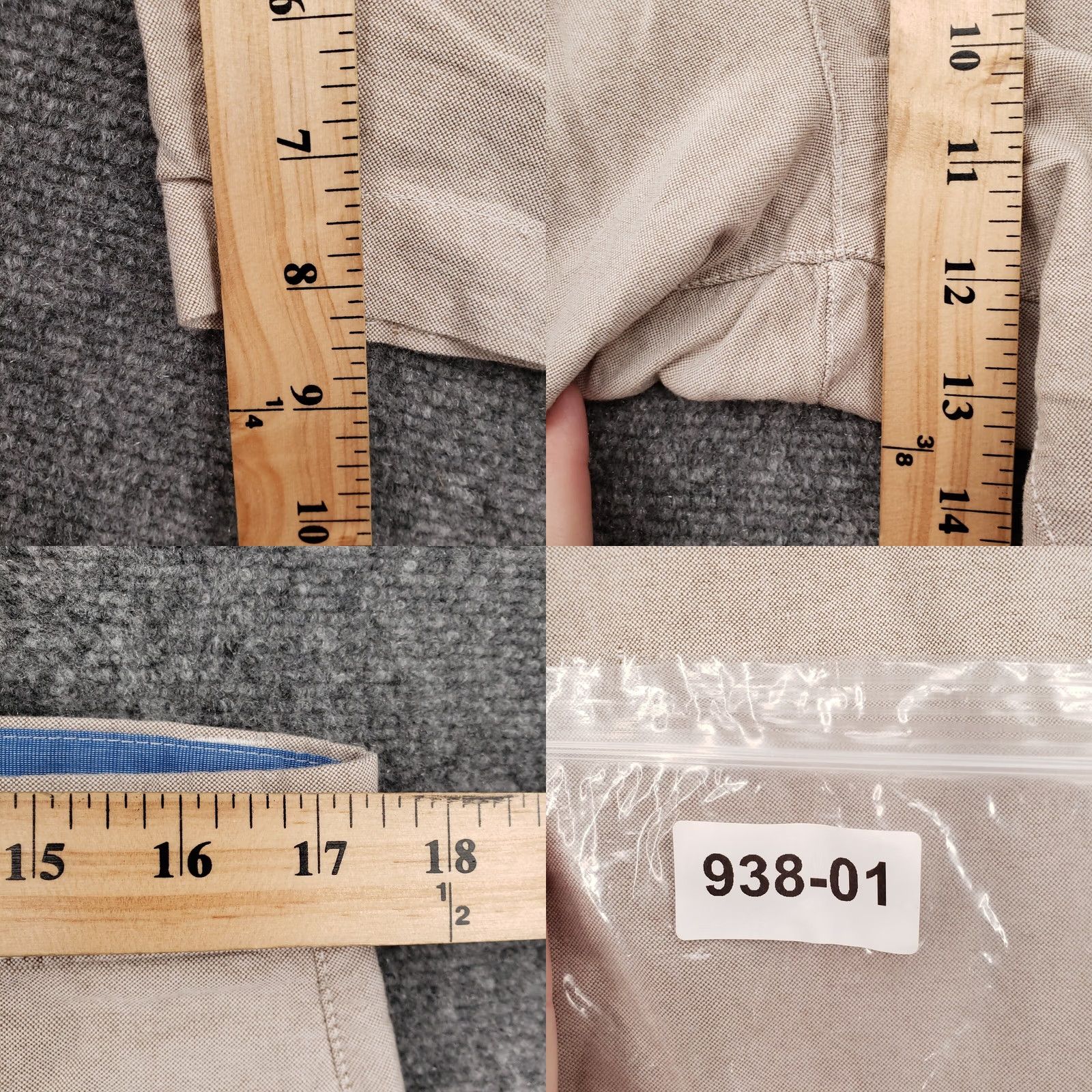 Chaps Chaps Bermuda Shorts Mens 34 Beige Cotton Flat Front Zip Closure Pockets Casual Travel Bermuda Color Beige Mens Size US 35 - 8 Thumbnail
