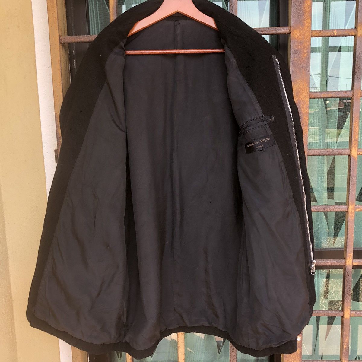Comme des Garcons × Comme des Garcons Homme CDG Homme Wool Zipper Long Coat Jacket Size US M / EU 48-50 / 2 - 8 Thumbnail