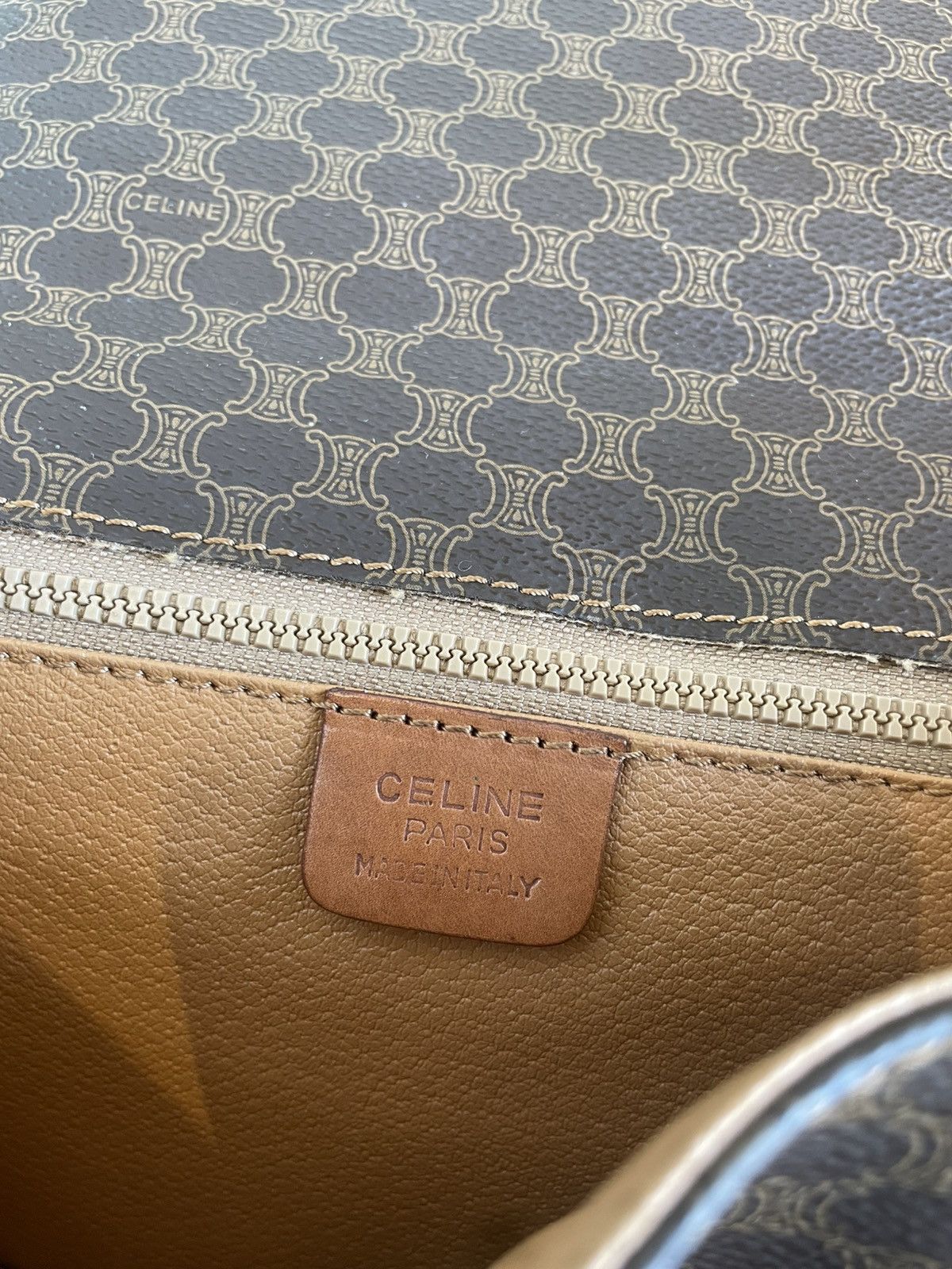 Celine Authentic CELINE Leather Vintage Macadam shoulder Size ONE SIZE - 8 Thumbnail