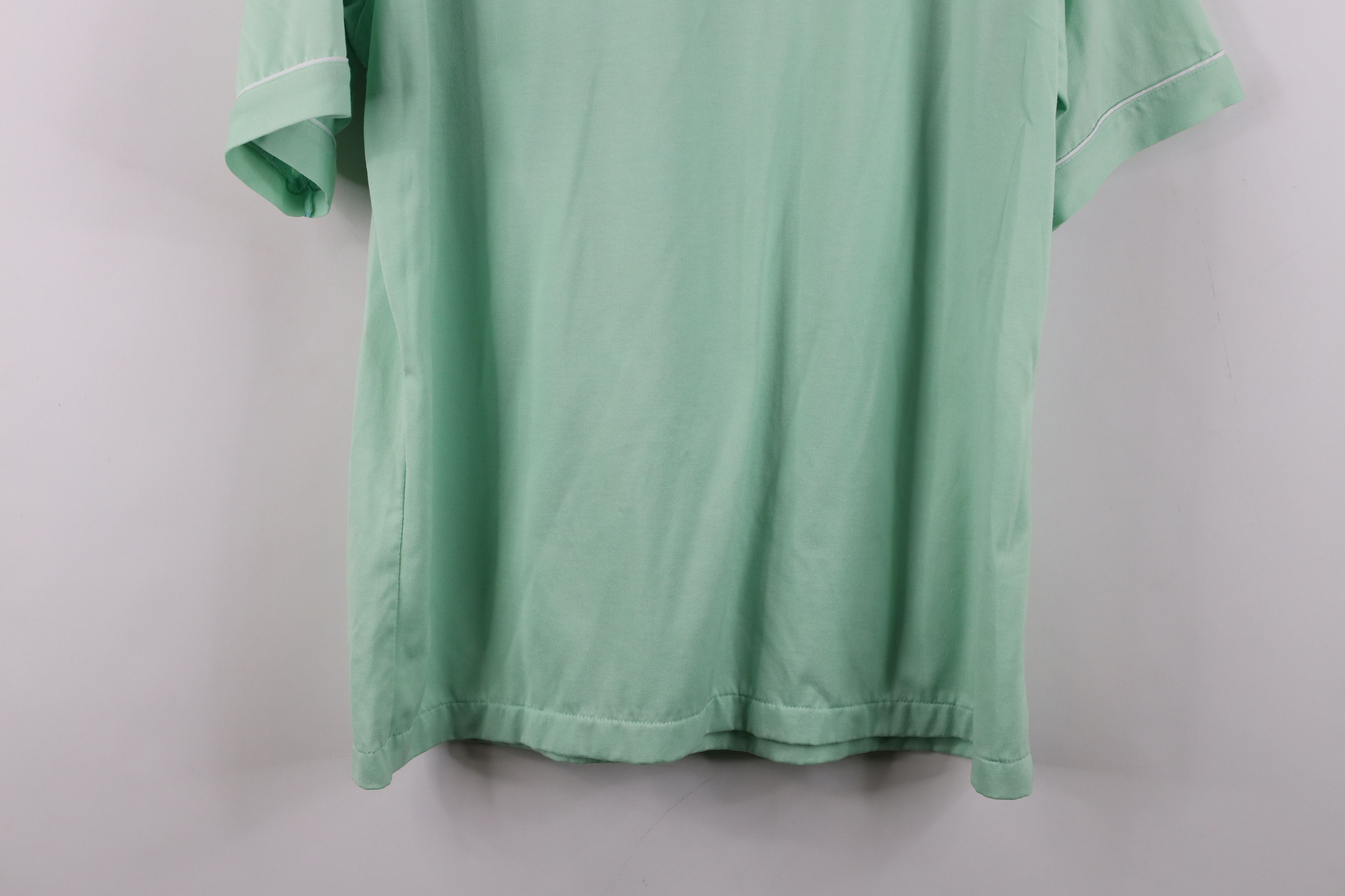 Vintage Vintage 90s Streetwear Knit Collared Golf Polo Shirt Green Size US L / EU 52-54 / 3 - 13 Thumbnail