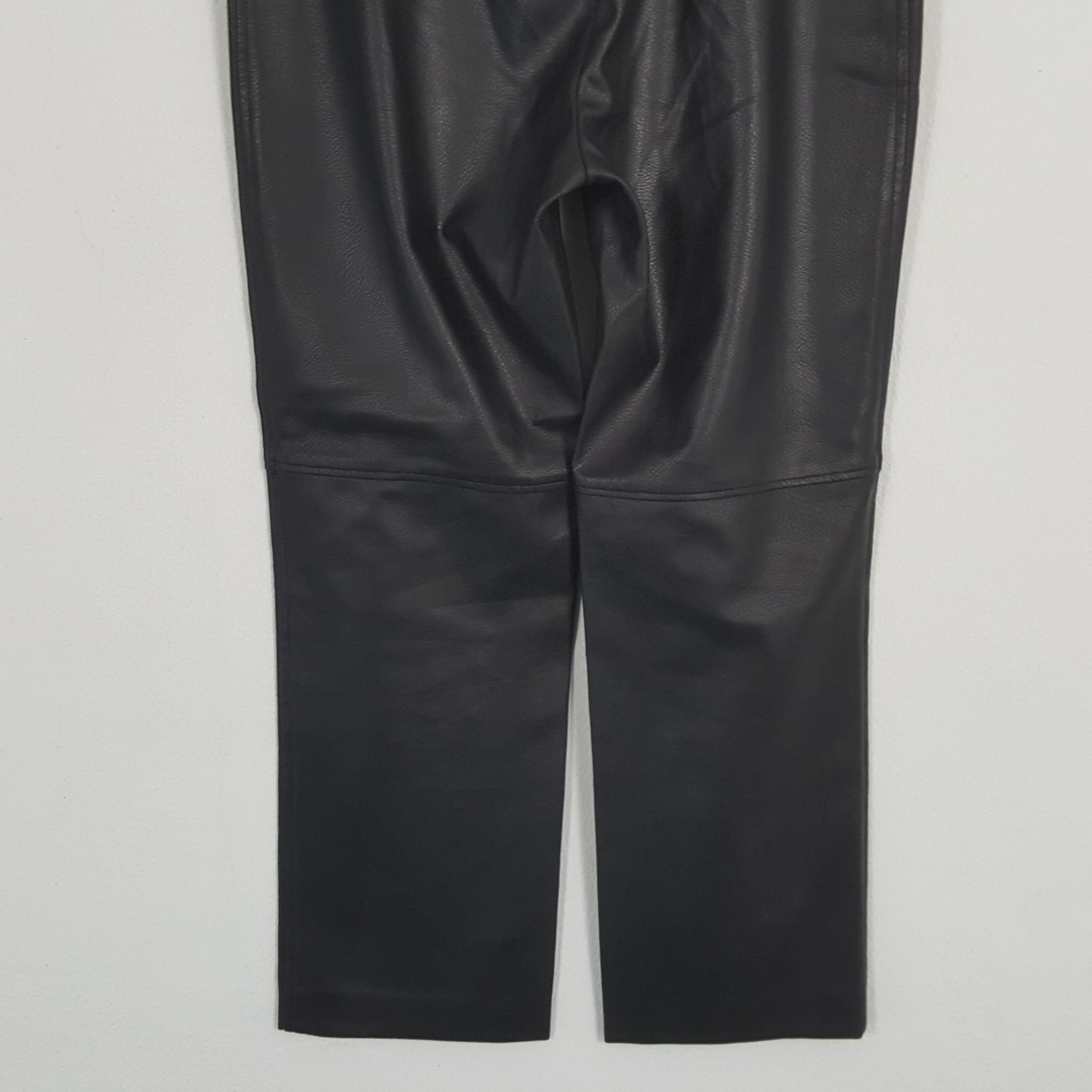 Marella × Vintage MARELLA TRICOT Italian Fashion Style Leather Pants Size 28" / US 6 / IT 42 - 6 Thumbnail