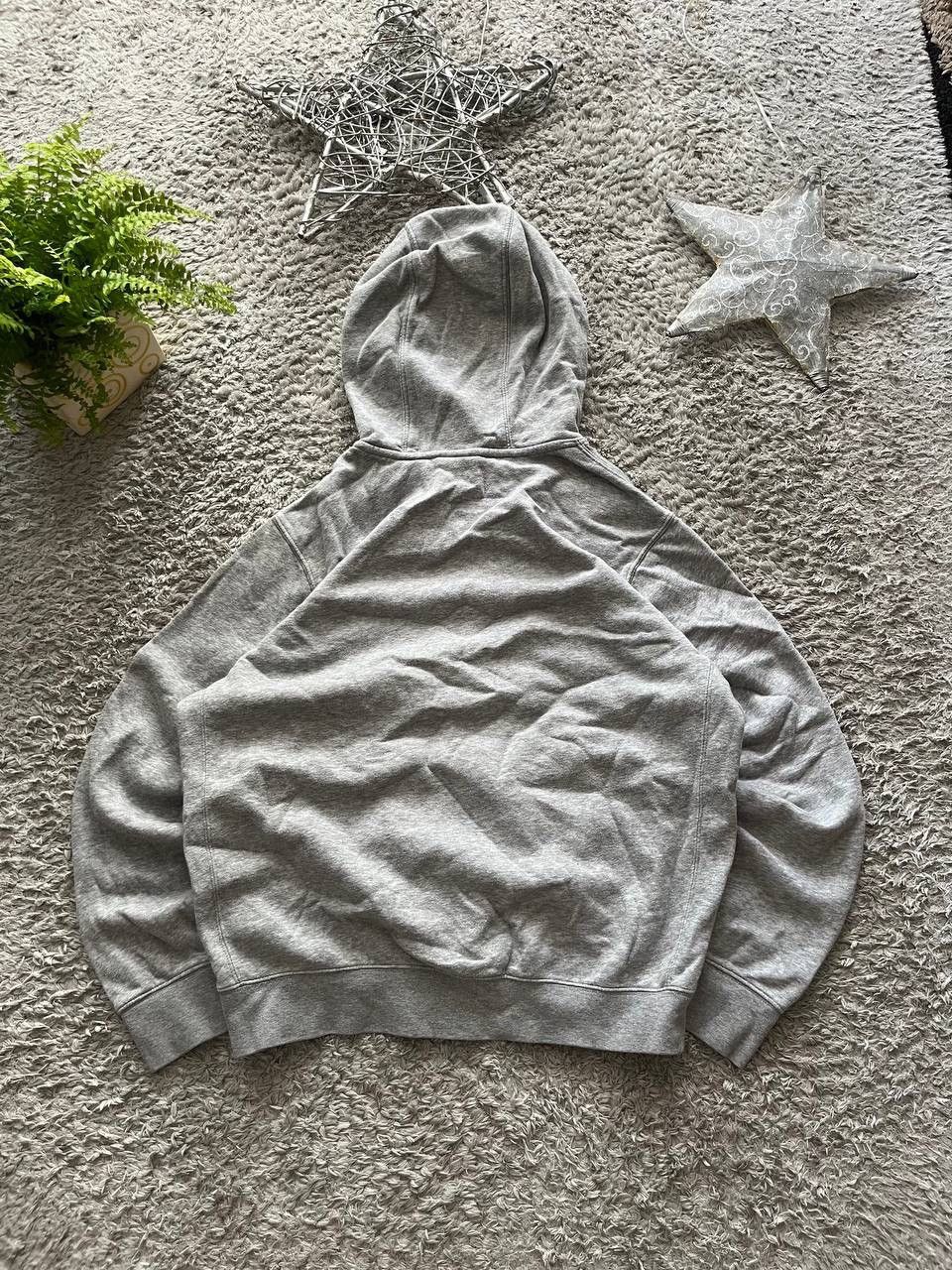 Nike × Vintage Nike Hoodie Big Logo 00s Vintage Drill Swoosh Size US S / EU 44-46 / 1 - 5 Thumbnail