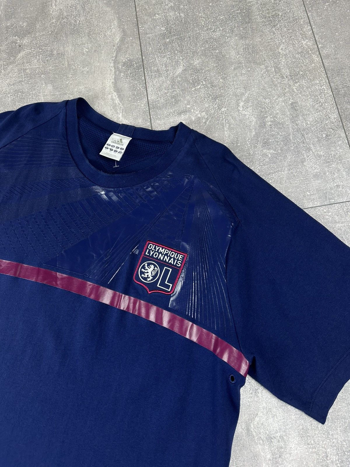 Adidas Adidas Olympique Lyonnais Cotton Soccer Football Jersey Size US XL / EU 56 / 4 - 5 Thumbnail
