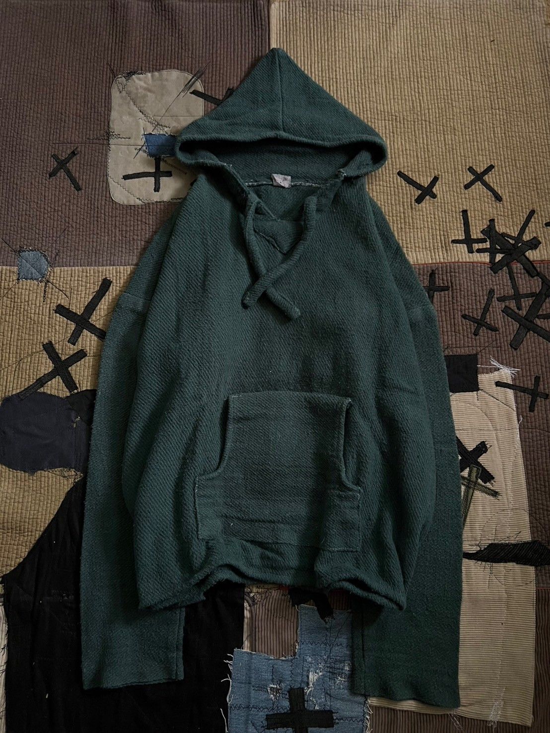 Vintage Rare* HIPPIE Wool Hoodie Size US L / EU 52-54 / 3 - 1 Thumbnail