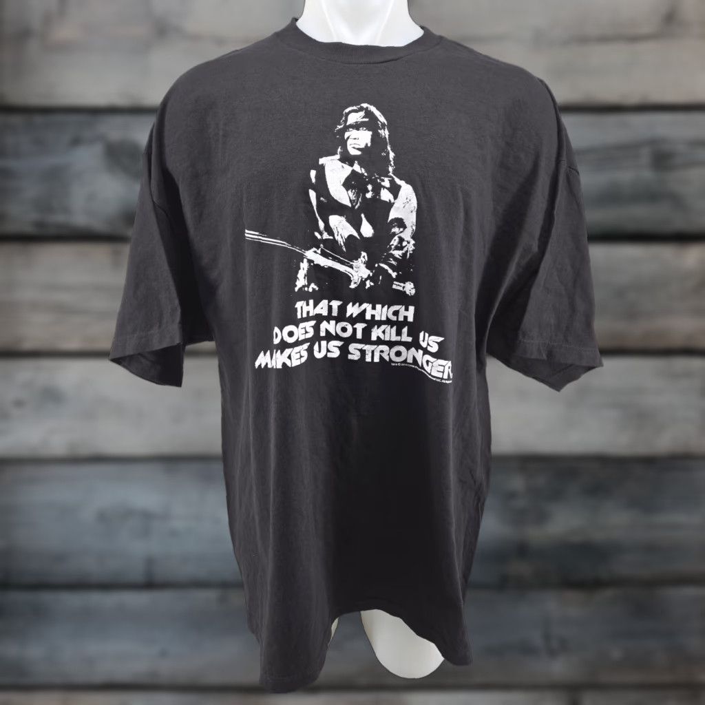 Barbarian Conan Barbarian Does Not Kill Makes Us Stronger Mens Shirt Schwarzenegger 3XL Black Cotton Jersey Logo Graphic Print Crew Neck T-Shirt Adult Mens Size US XXL / EU 58 / 5 - 1 Thumbnail