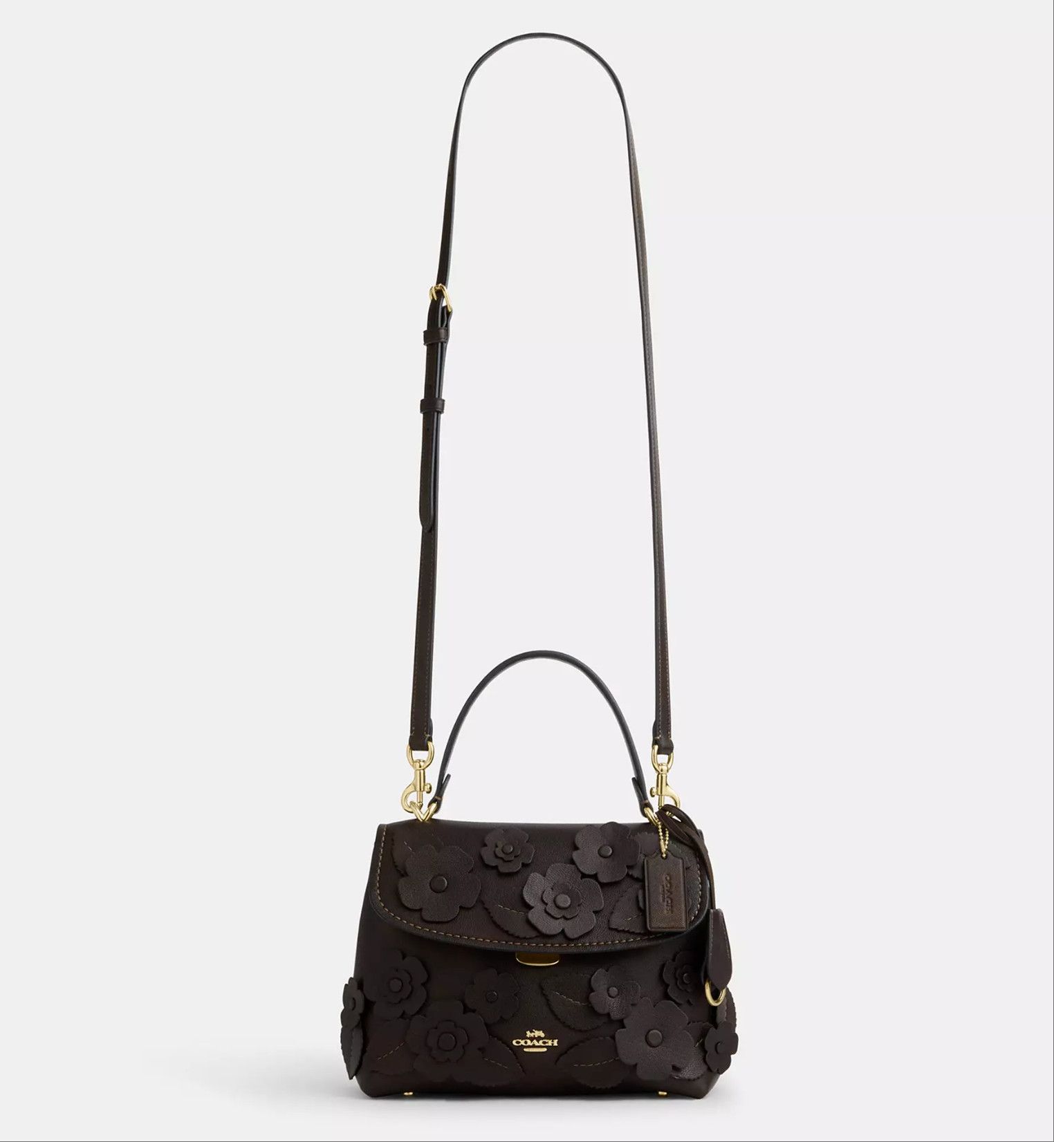 Coach NWT Coach Emory Top Handle Bag With Floral Applique CDY44 Size ONE SIZE - 13 Thumbnail