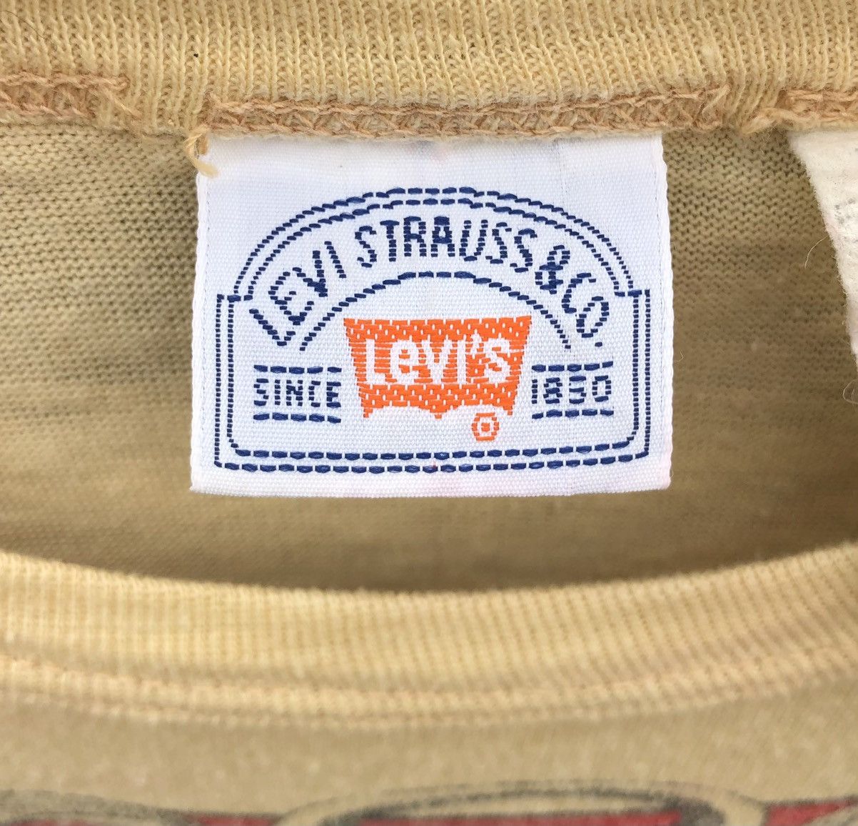 Levi's Vtg 70s Levis Fullprint Copper Riveted Overalls Tshirt Usa🇺🇸 Size US S / EU 44-46 / 1 - 15 Thumbnail
