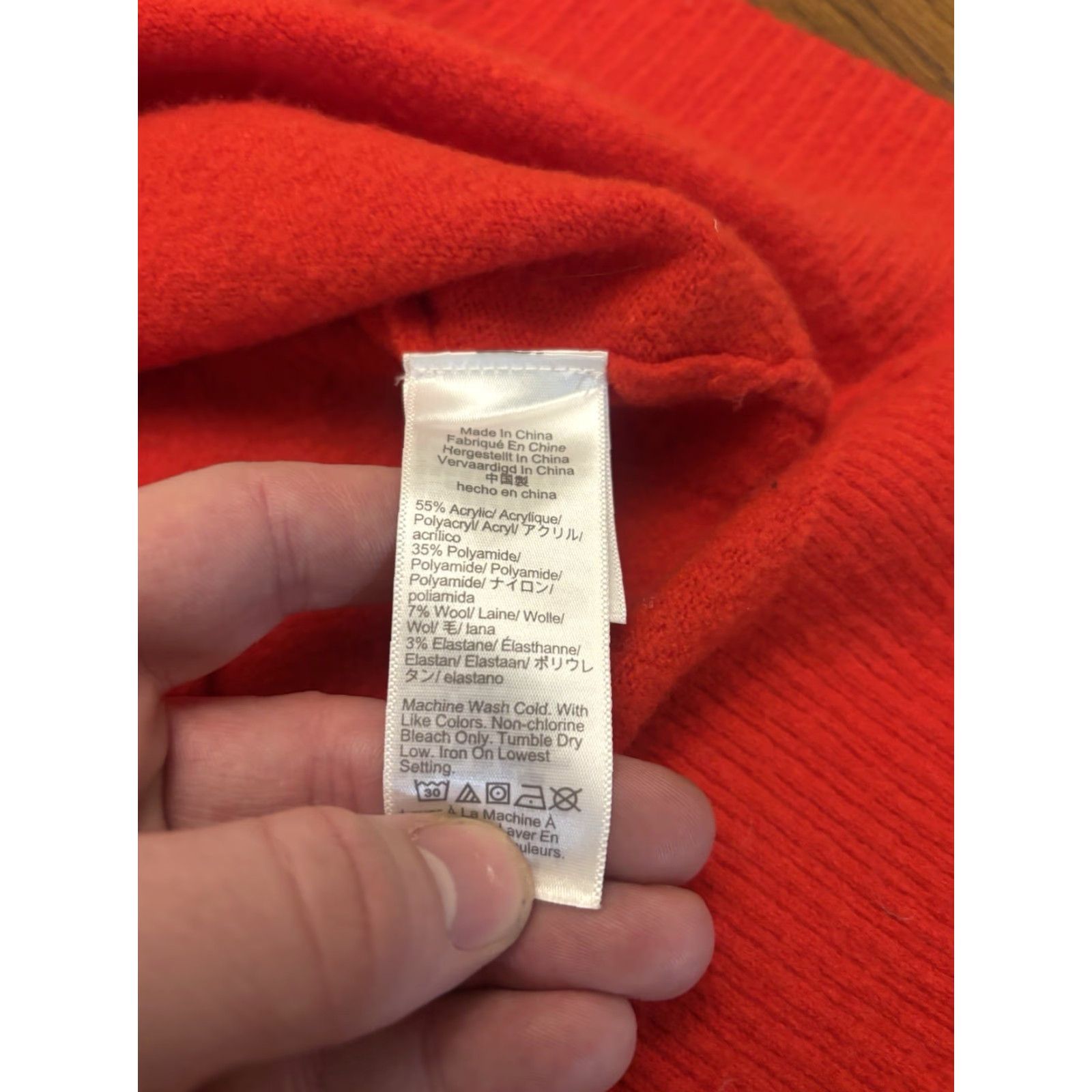 J.Crew J.CREW Bright Red Long Sleeve Knit Top Women's Size S T-Shirt Knit Red Solid M1 Size S / US 4 / IT 40 - 5 Thumbnail