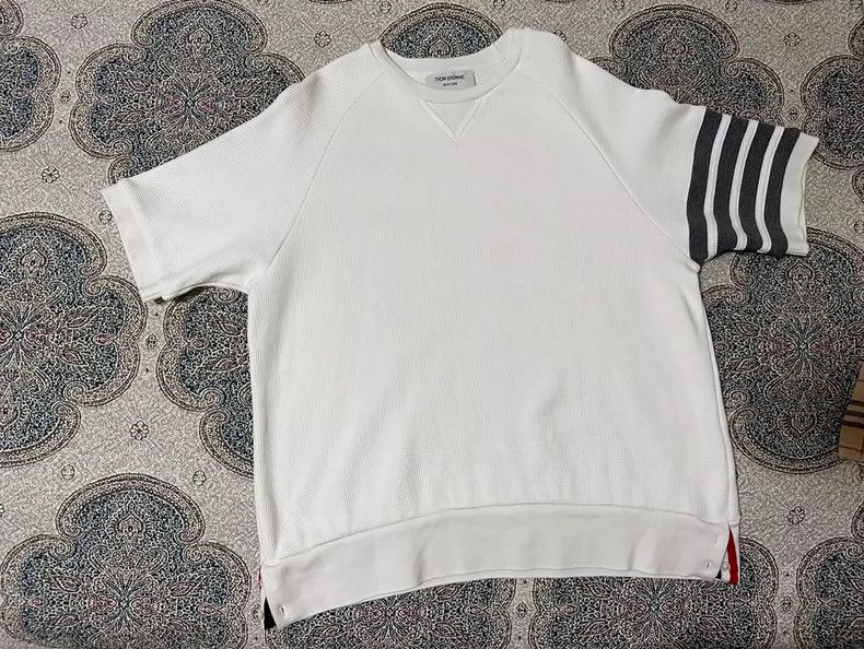 Thom Browne Thom Browne White short sleeves Size US L / EU 52-54 / 3 - 1 Thumbnail