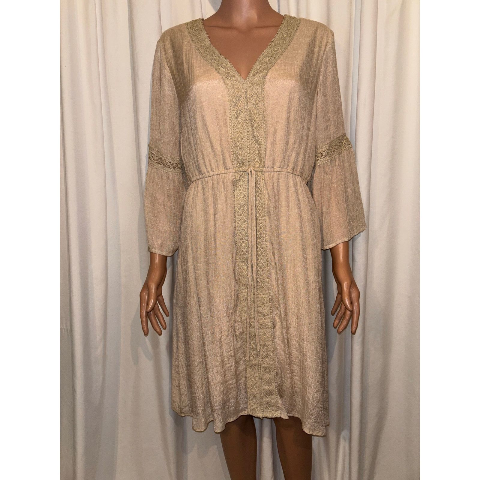 The Unbranded Brand NWT Indigo Rose Bohemian Dress Size Large Size L / US 10 / IT 46 - 1 Thumbnail