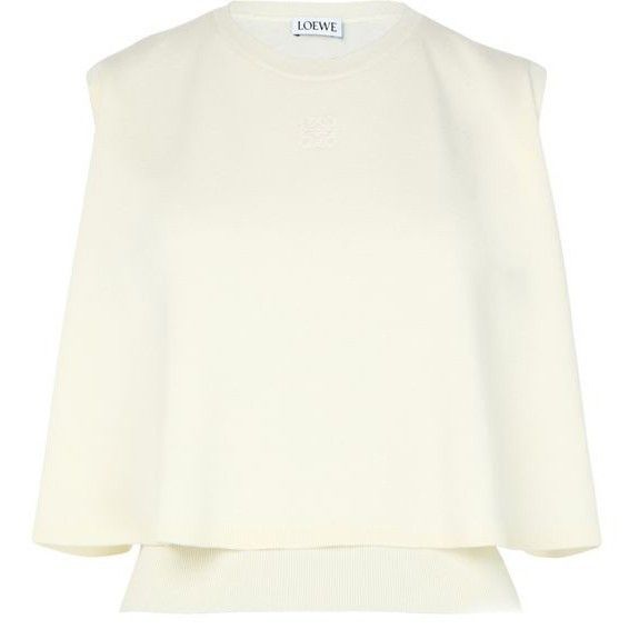 Loewe LOEWE Sleeveless White Wool Knit Sweater New & Authentic (Wo Size M / US 6-8 / IT 42-44 - 1 Thumbnail