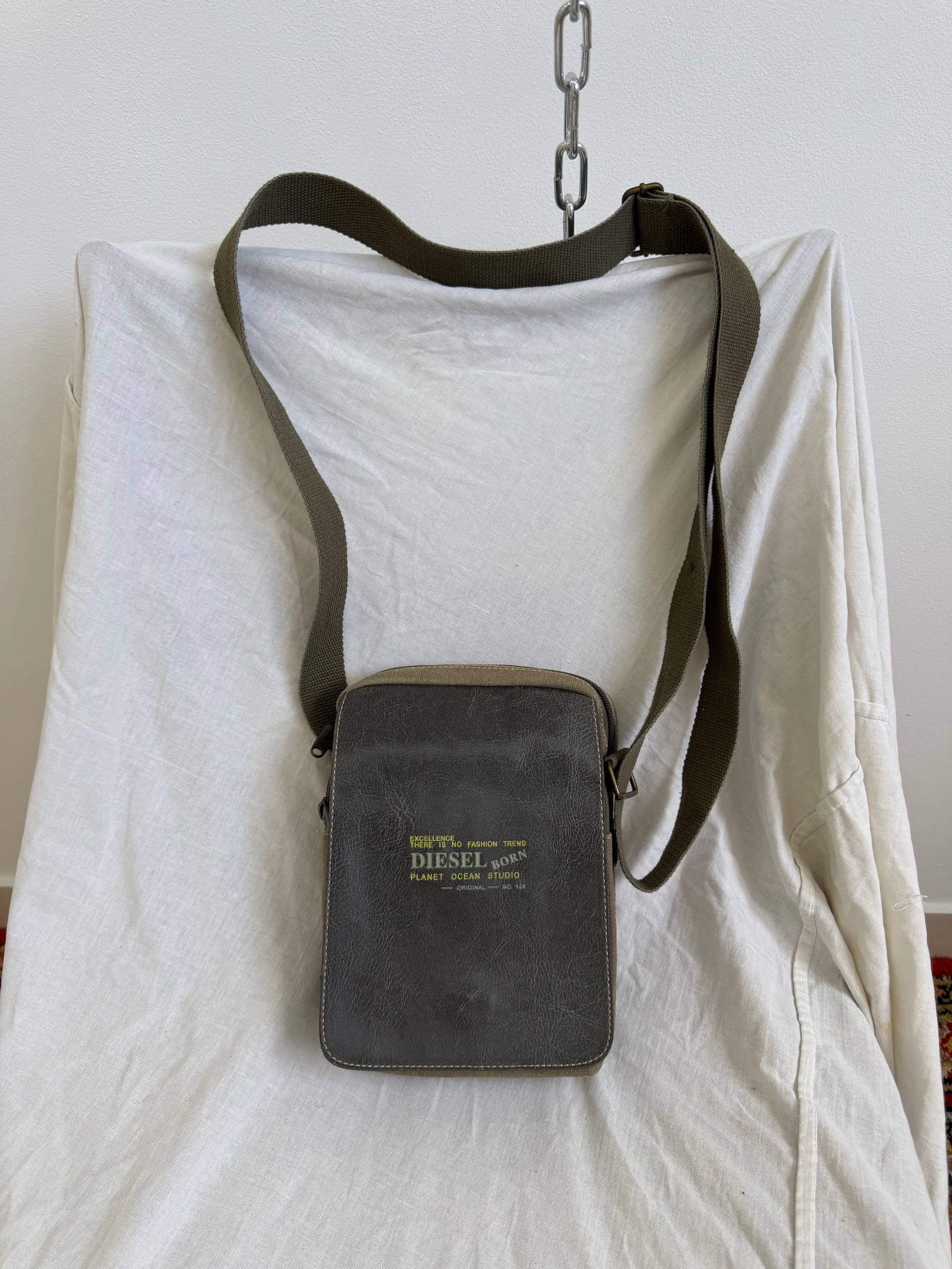 Diesel × Streetwear × Vintage Rare Diesel military cargo Y2K sling