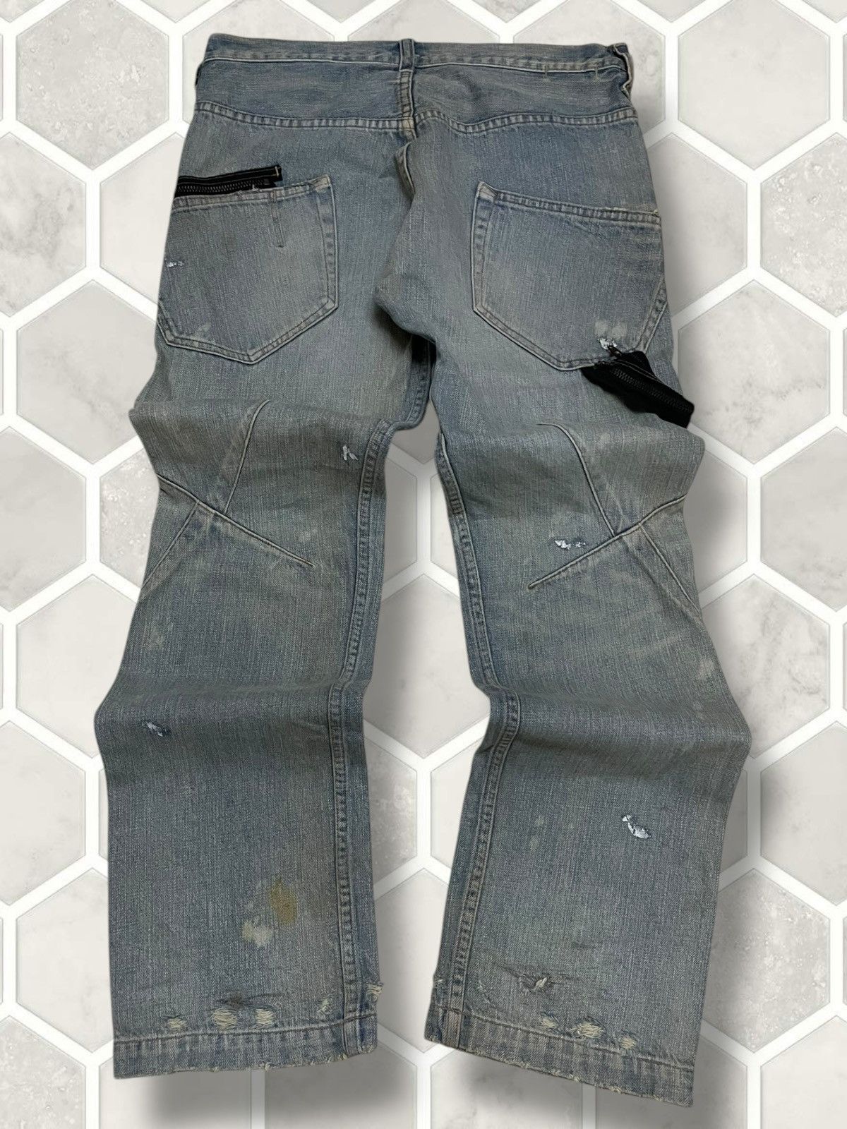 Tornado Mart Vintage Original Designer Japan RNA Punk Mudwash Denim Size US 31 - 11 Thumbnail