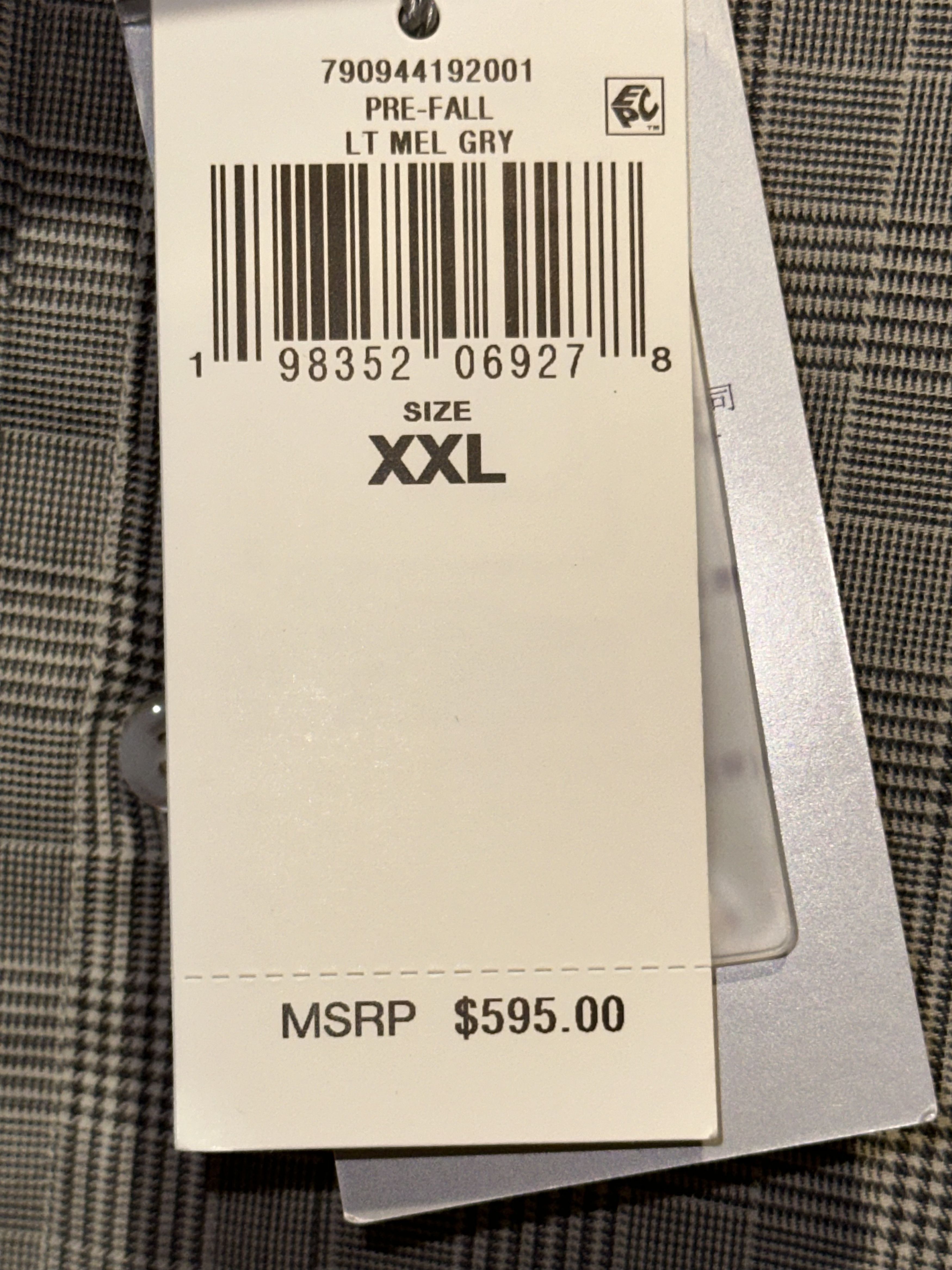 Ralph Lauren Purple Label Gray Cotton Glen Check Long Sleeve Sport Shirt $595 2x Size US XXL / EU 58 / 5 - 6 Thumbnail