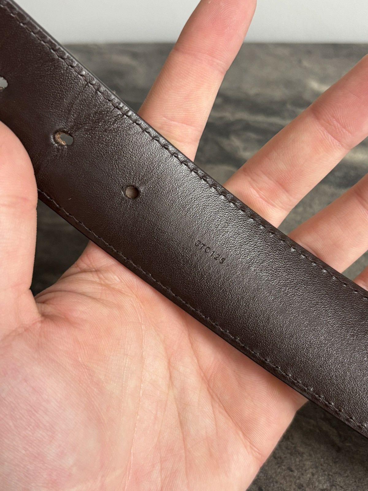 Louis Vuitton Louis Vuitton LV Damier belt Size 40 - 8 Thumbnail