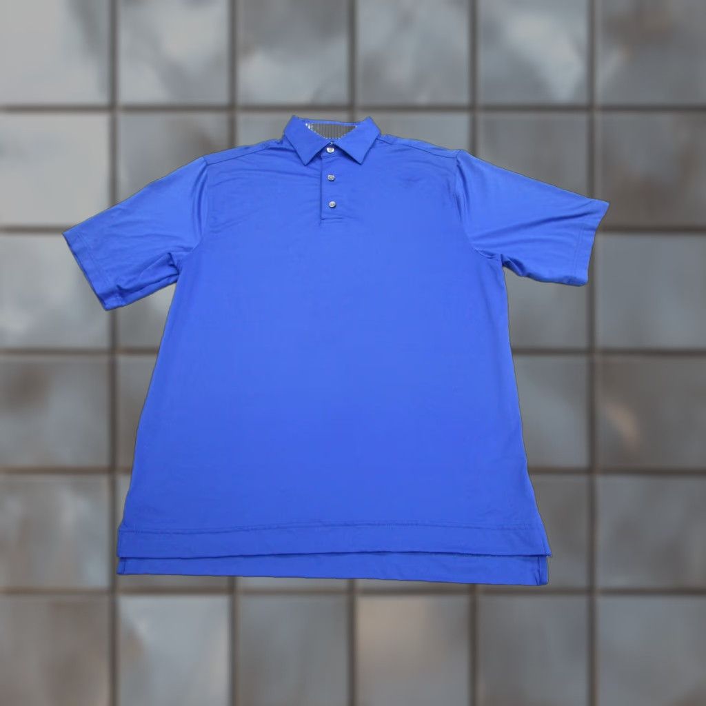 Footjoy FootJoy Polo Shirt Mens M Blue Performance Golf Stretch Short Sleeve Shirt Size US M / EU 48-50 / 2 - 1 Thumbnail