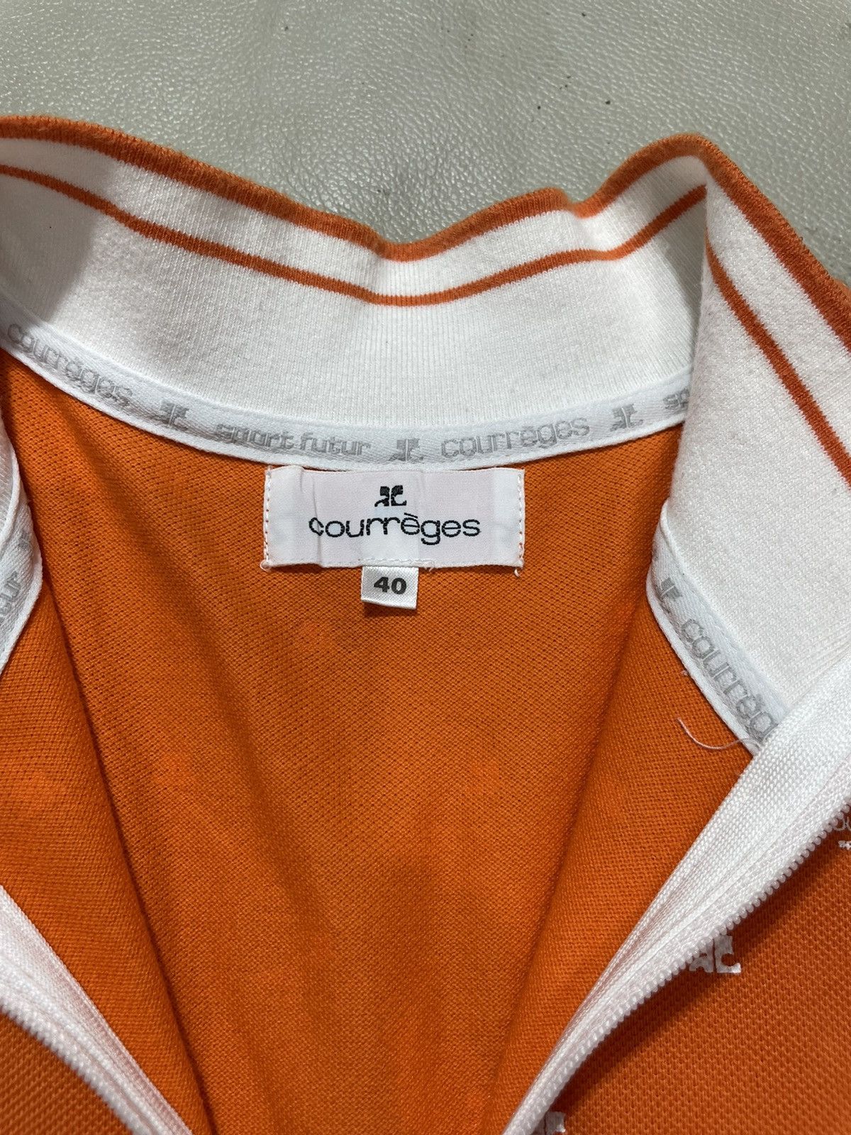 Courreges Vintage Courreges - Polo Half Zip Spell logo Size S / US 4 / IT 40 - 3 Thumbnail